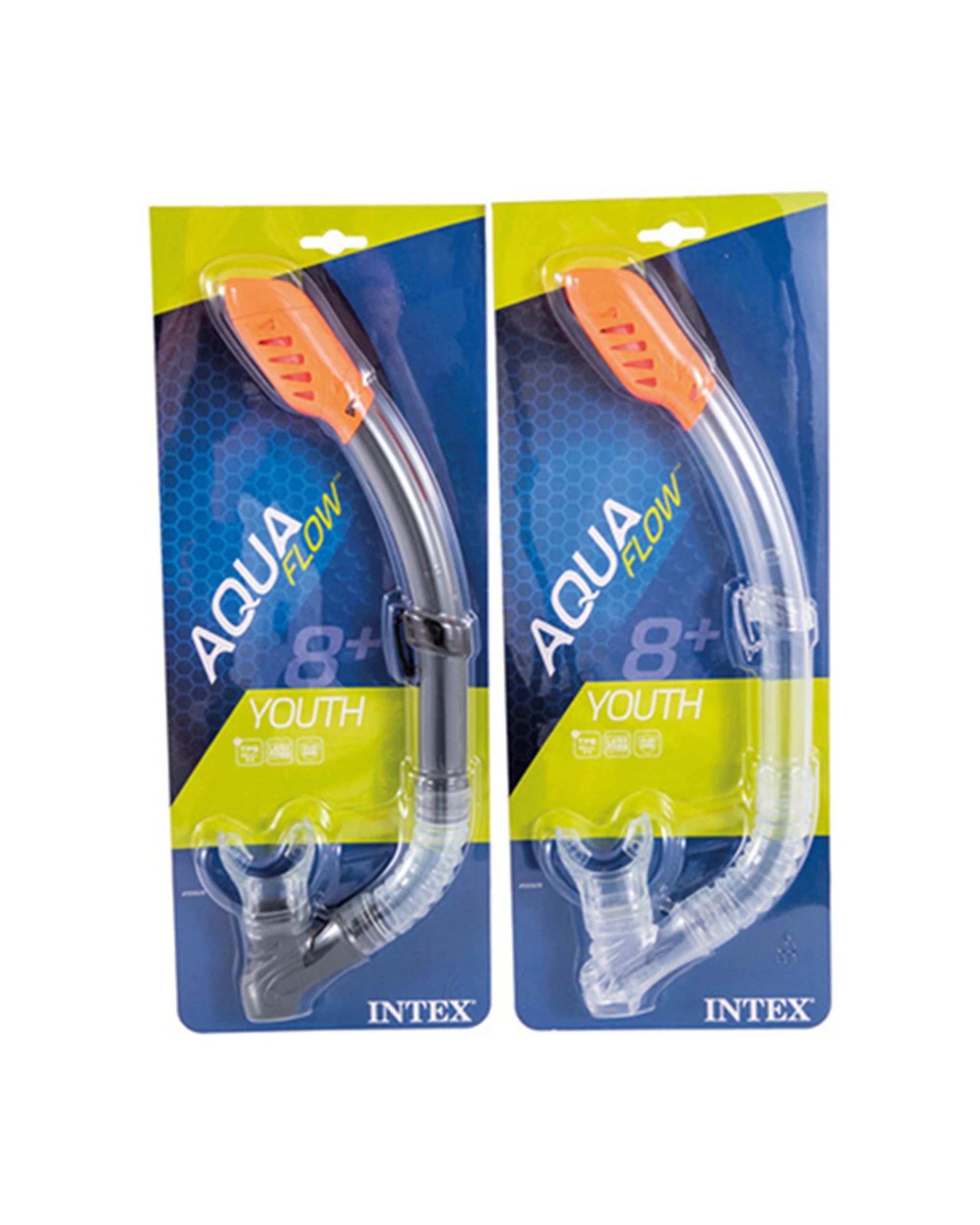 4 Intex Easy-Flow Swimming Kids Snorkels 8+ - White, 4 of 4