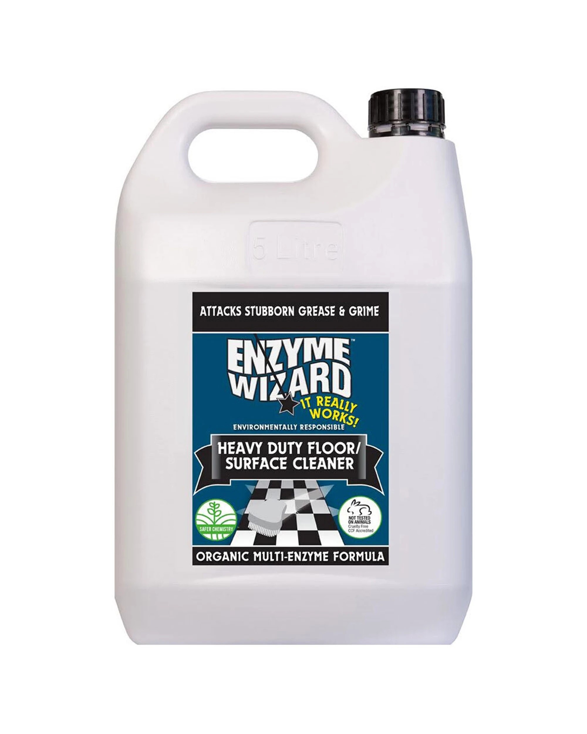 1 Enzyme Wizard Heavy Duty Floor Surface Cleaner 5L Septic Safe - Multi, 1 of 1