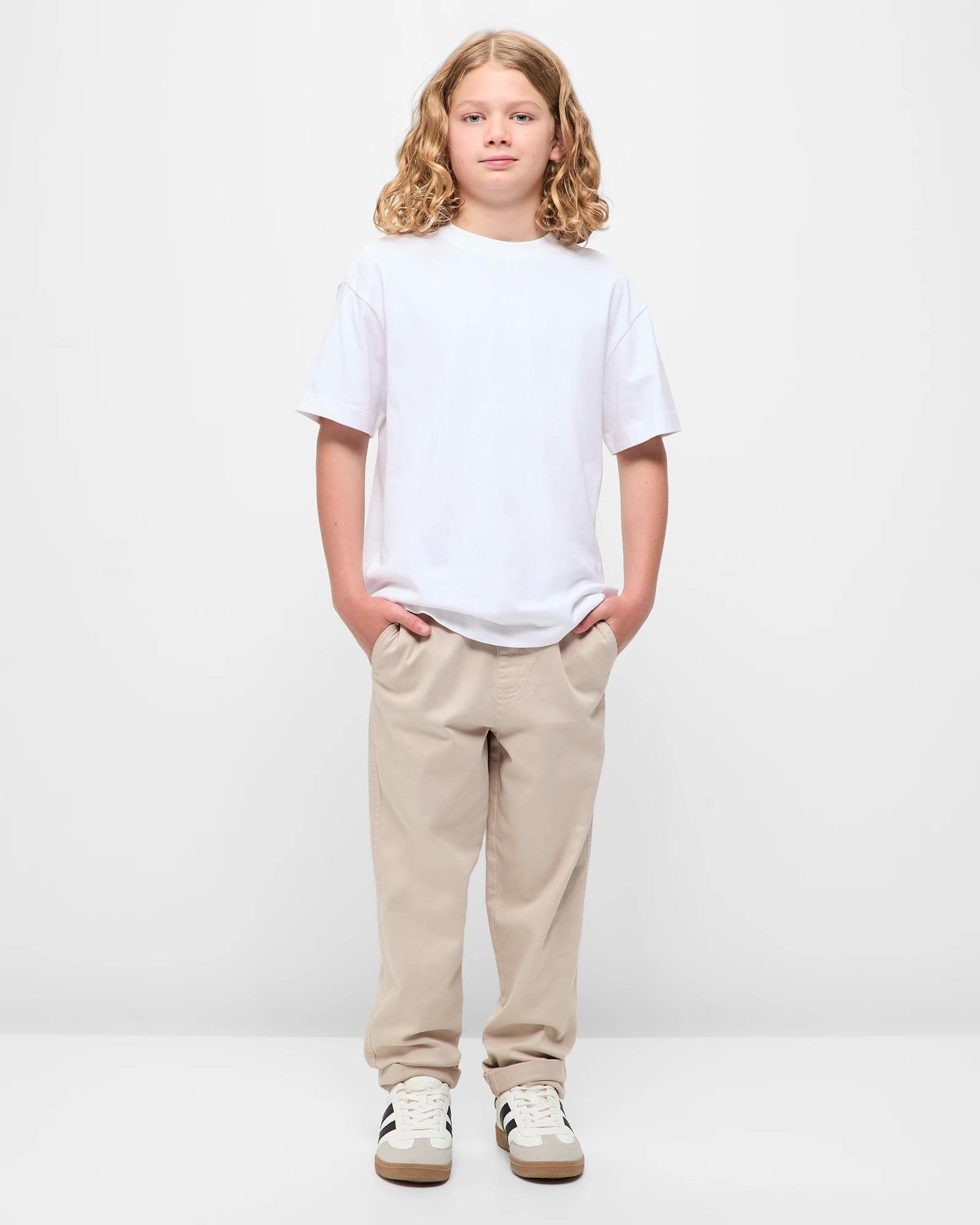 2 Target Youth Pull On Chino Pants STONE, 2 of 5