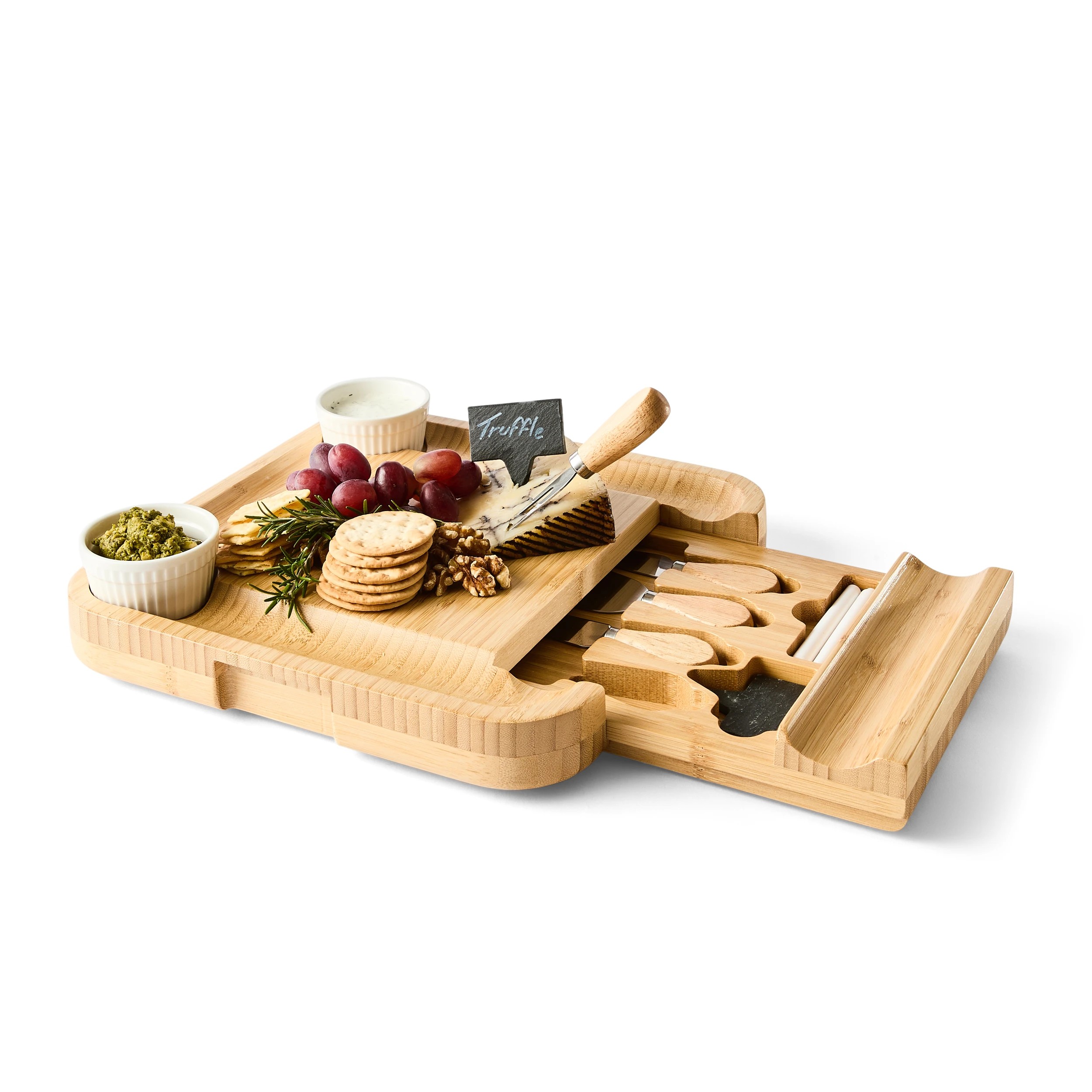 2 Cheese Board with Knives Set and Carry Handle, 2 of 10