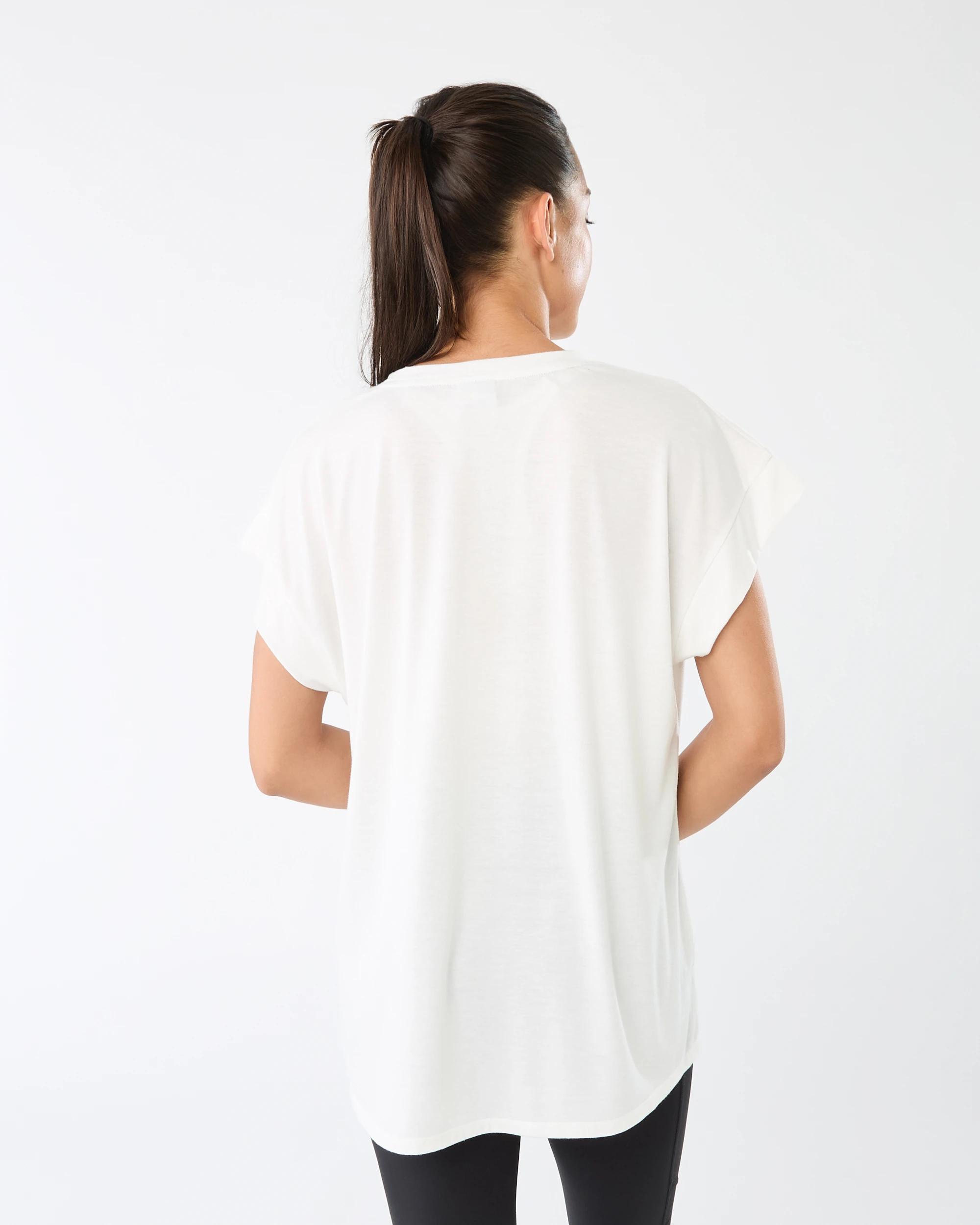 3 Everlast Womens Relaxed Longline T-shirt Mrshmallow, 3 of 7