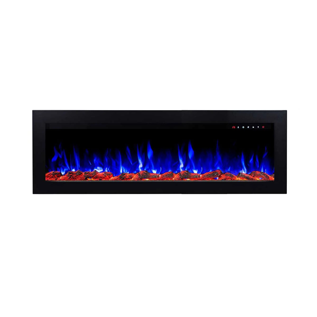 4 Moda Living Sonata 50 inch Electric Fireplace - Black, 4 of 6