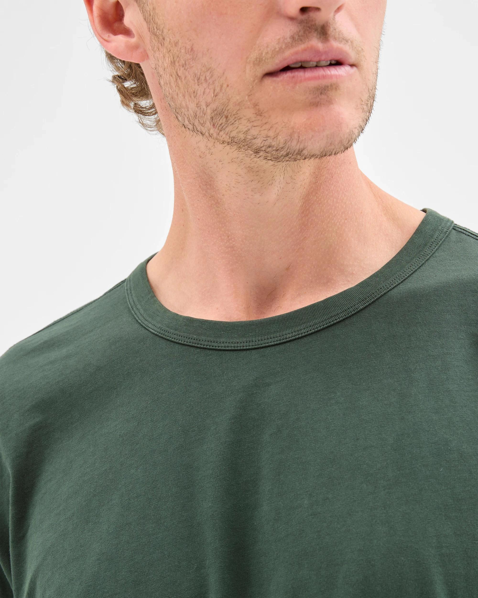 4 Target Man Australian Cotton Oversized T-Shirt DARK GREEN, 4 of 5