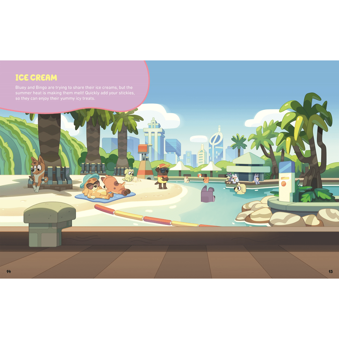 5 Bluey: Let's Stick Summer Fun - Book, 5 of 5