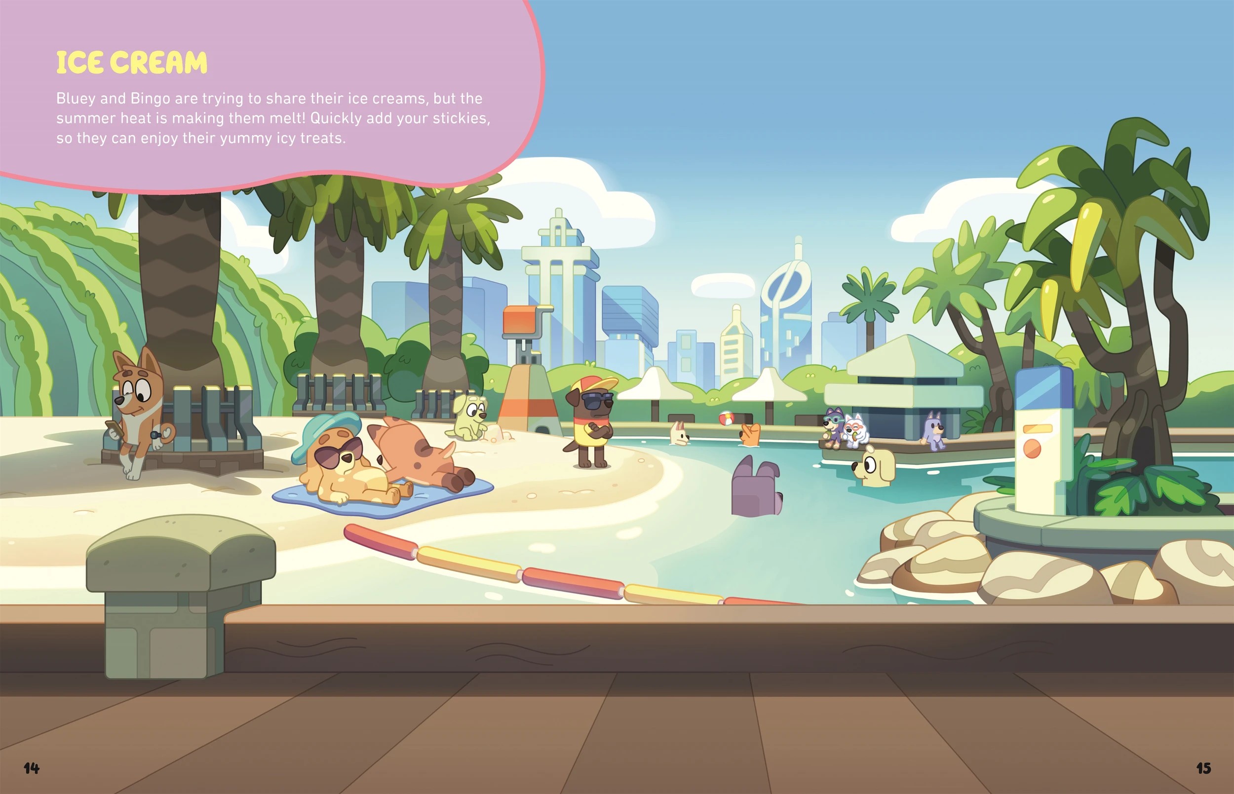 5 Bluey: Let's Stick Summer Fun - Book, 5 of 5