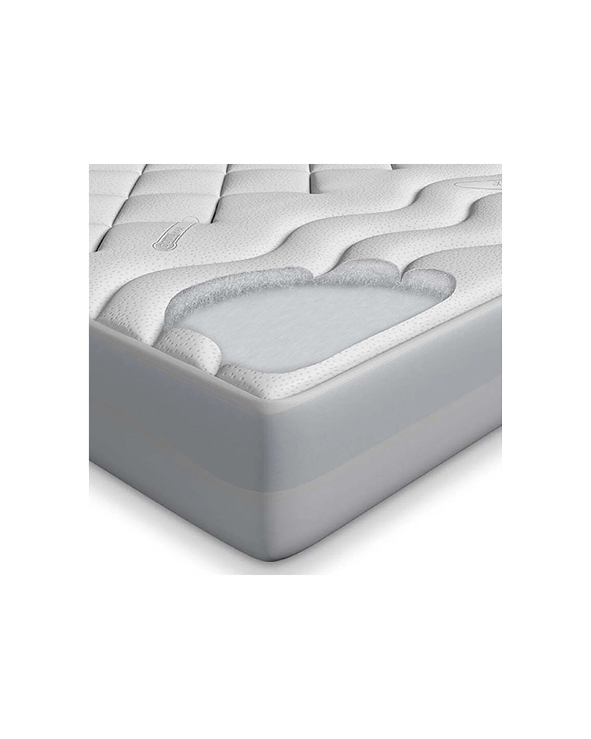2 Tontine Reversible Coolmax Quilted Mattress Topper Queen Bed 152x203cm
 - White, 2 of 3