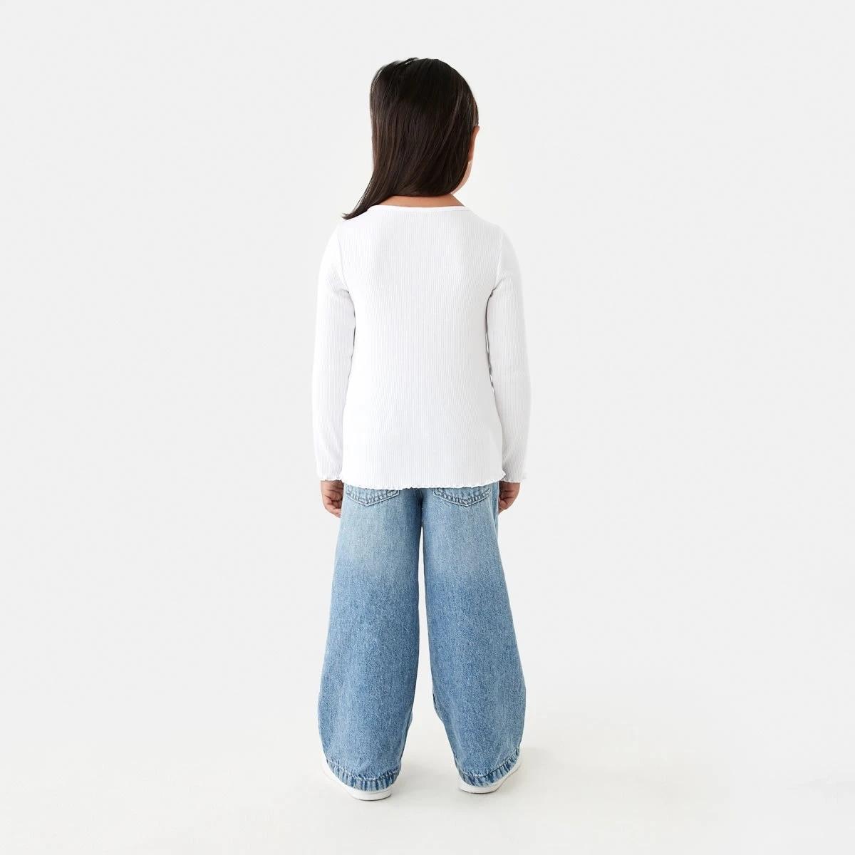 7 Long Sleeve Rib T-shirt White, 7 of 9