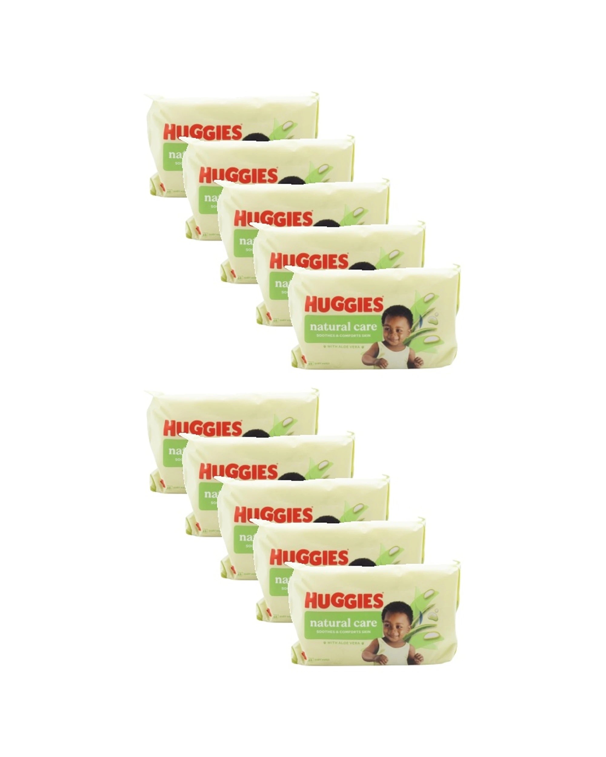 1 Huggies 10x 48pc Baby Wipes Care With Aloe Vera - Multi, 1 of 3