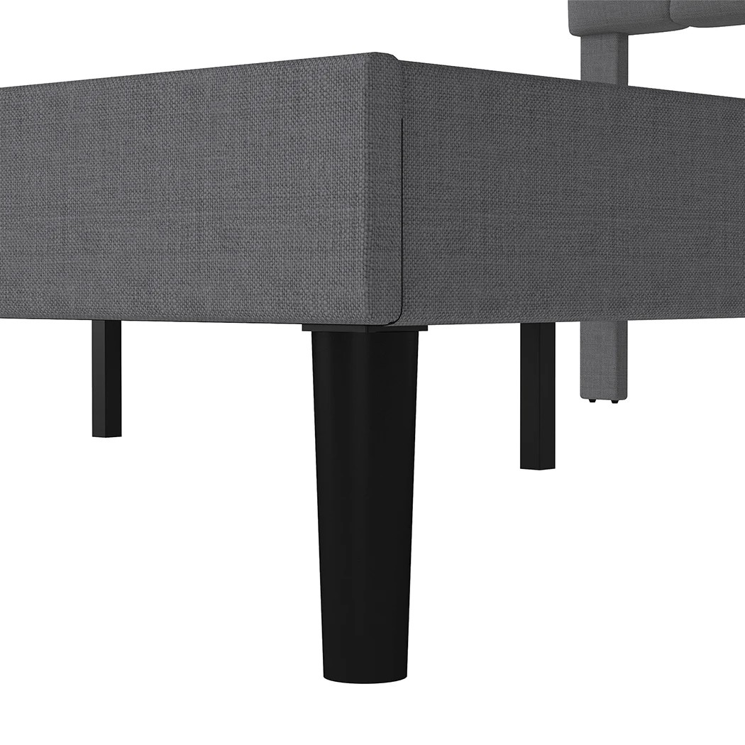 6 Levede Double Size Bed Frame Upholstered, 6 of 8