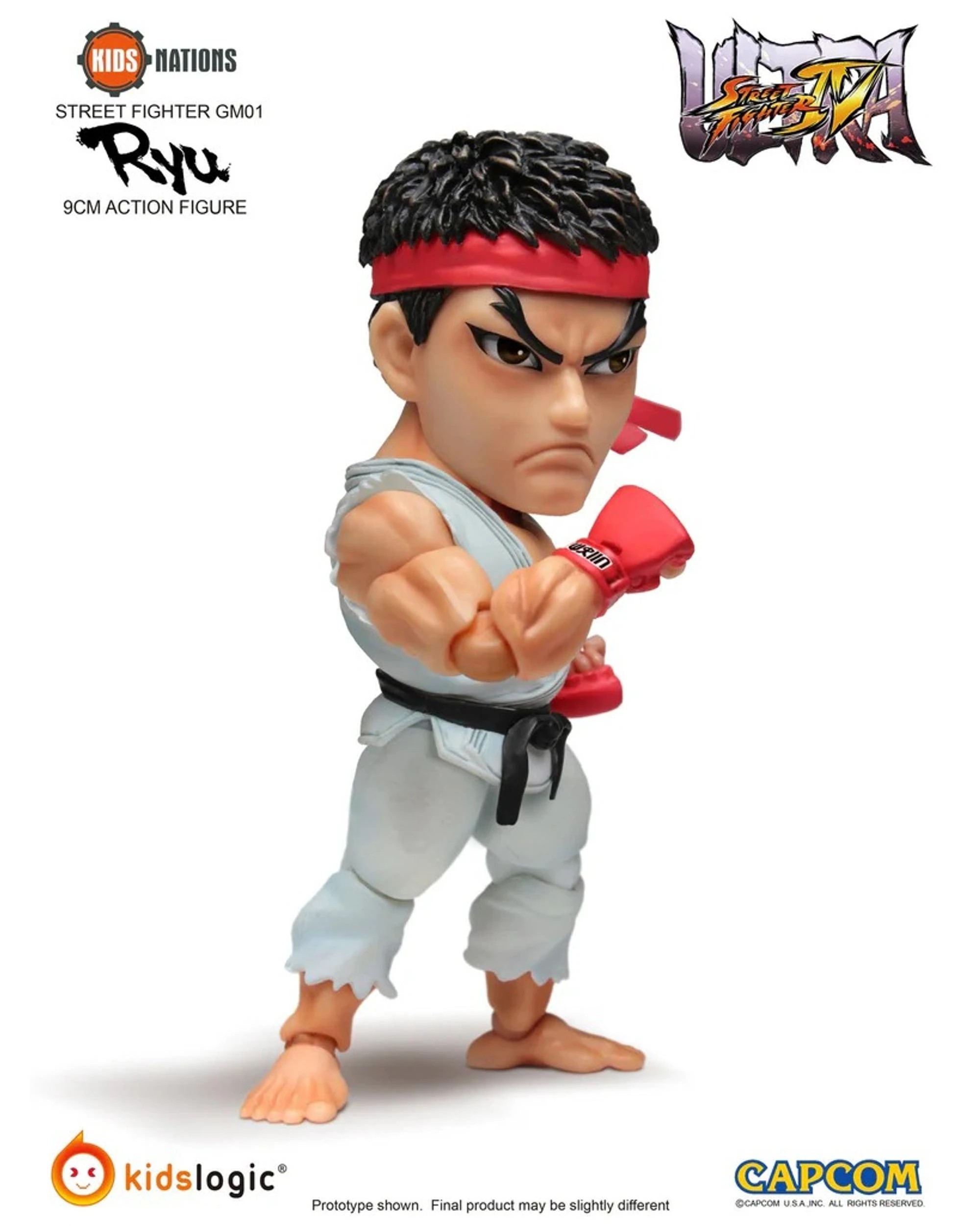 6 Kids Nations Street Fighter GM01 Ryu vs Sakura Action Figure Set, 6 of 10