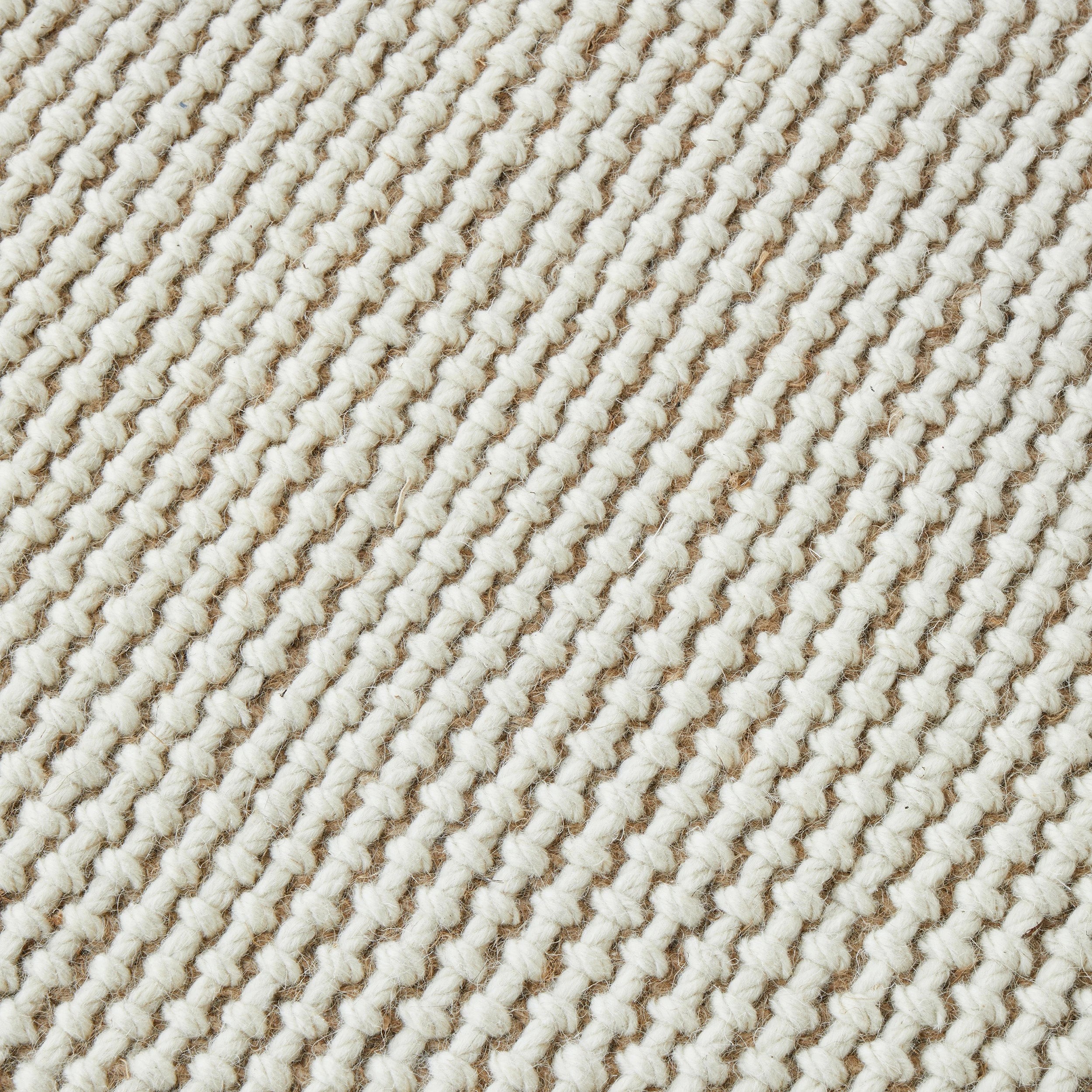 5 Common Ground Rugs Kingsley Cove 380x280cm - Extra Large Wool & Jute Rug - White, 5 of 6