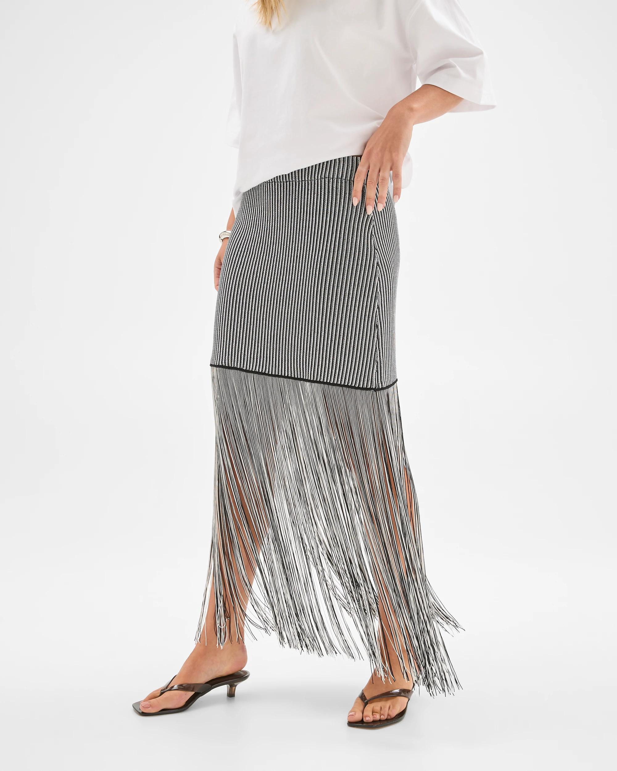 5 Lily Loves Fringe Midi Skirt , 5 of 7