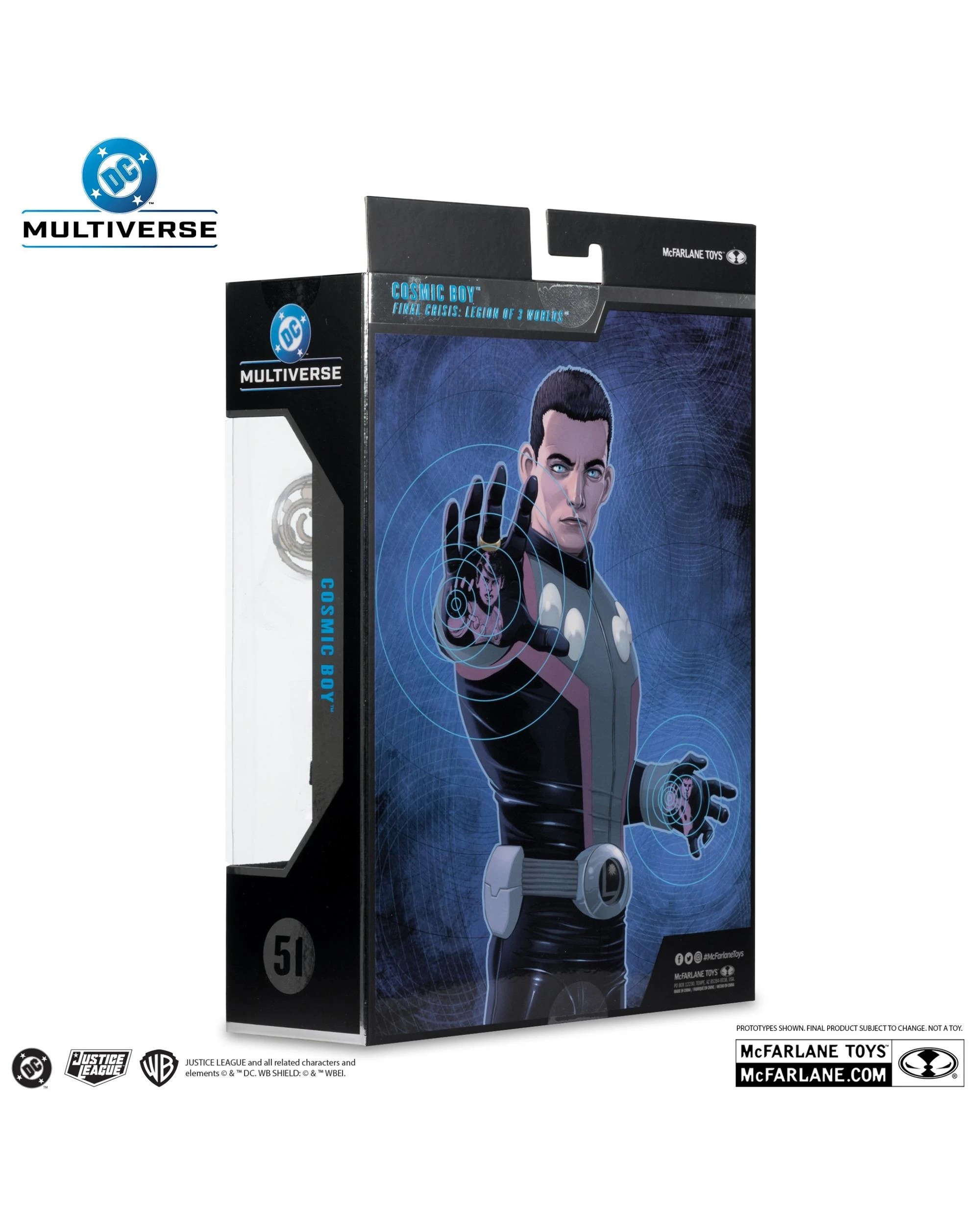 9 DC Multiverse Cosmic Boy Final Crisis McFarlane Collector Edition #51 7 inch Action Figure, 9 of 9