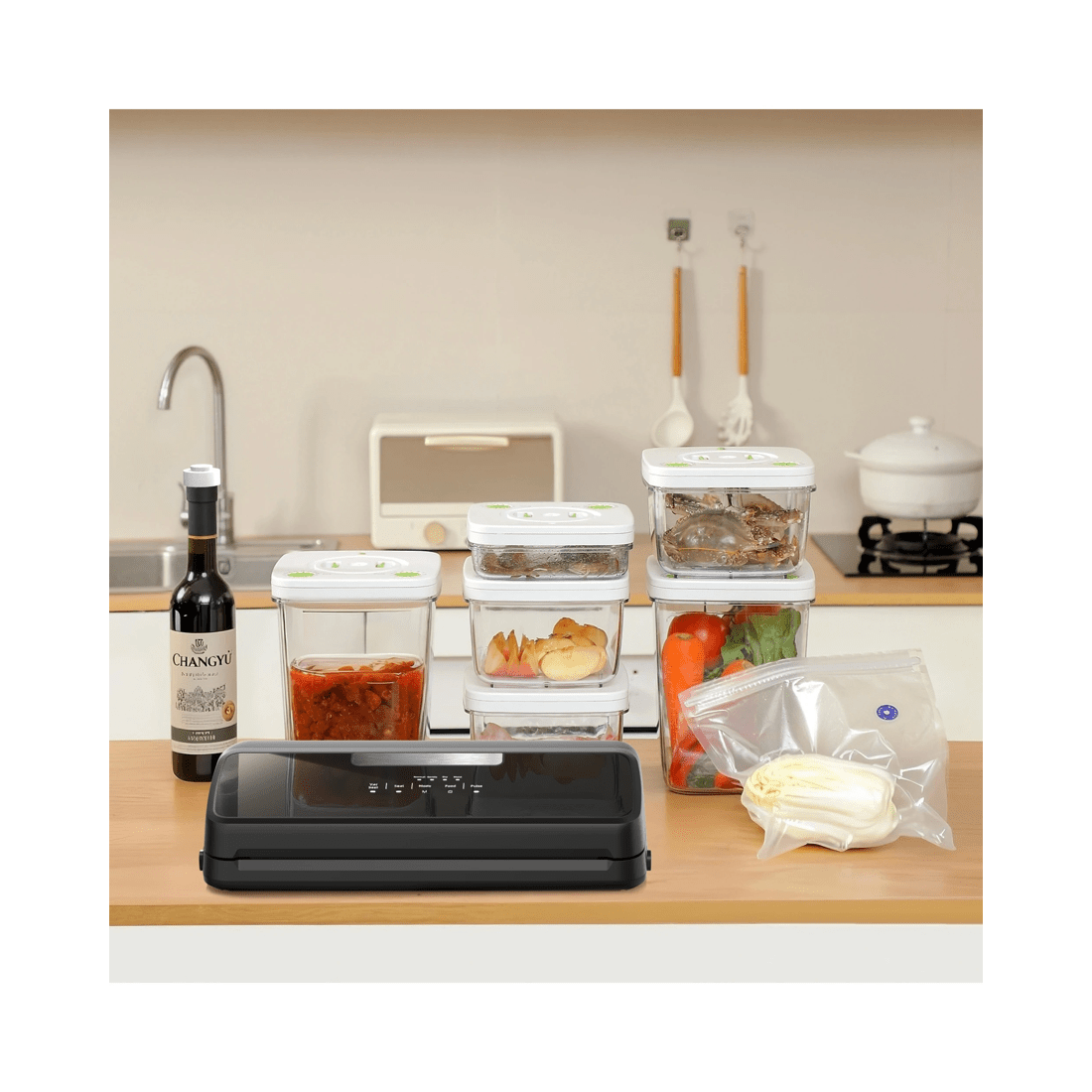 7 Advwin Vacuum Sealer Machine For Food Storage, Dual Pump Food Vacuum Sealer With Built-in Cutter, 7 of 8