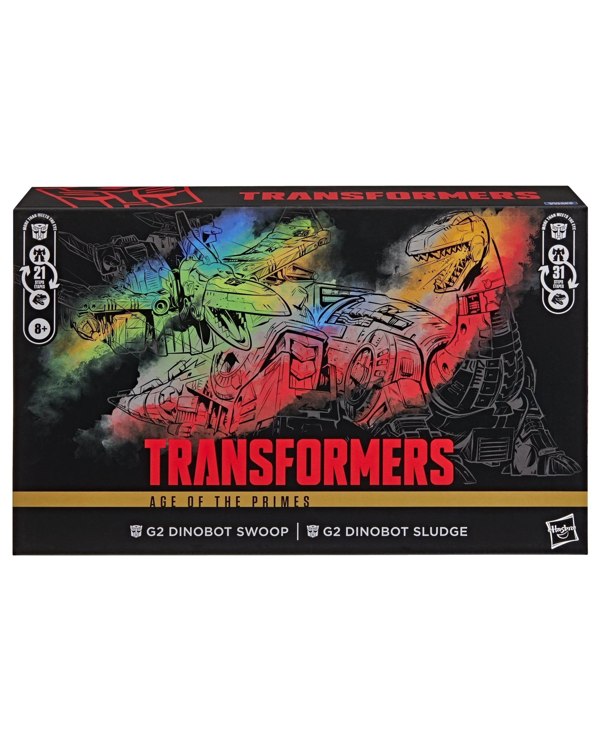 4 Transformers Age of the Primes G2 Dinobot Swoop and G2 Dinobot Sludge Action Figures 2 Pack, 4 of 5