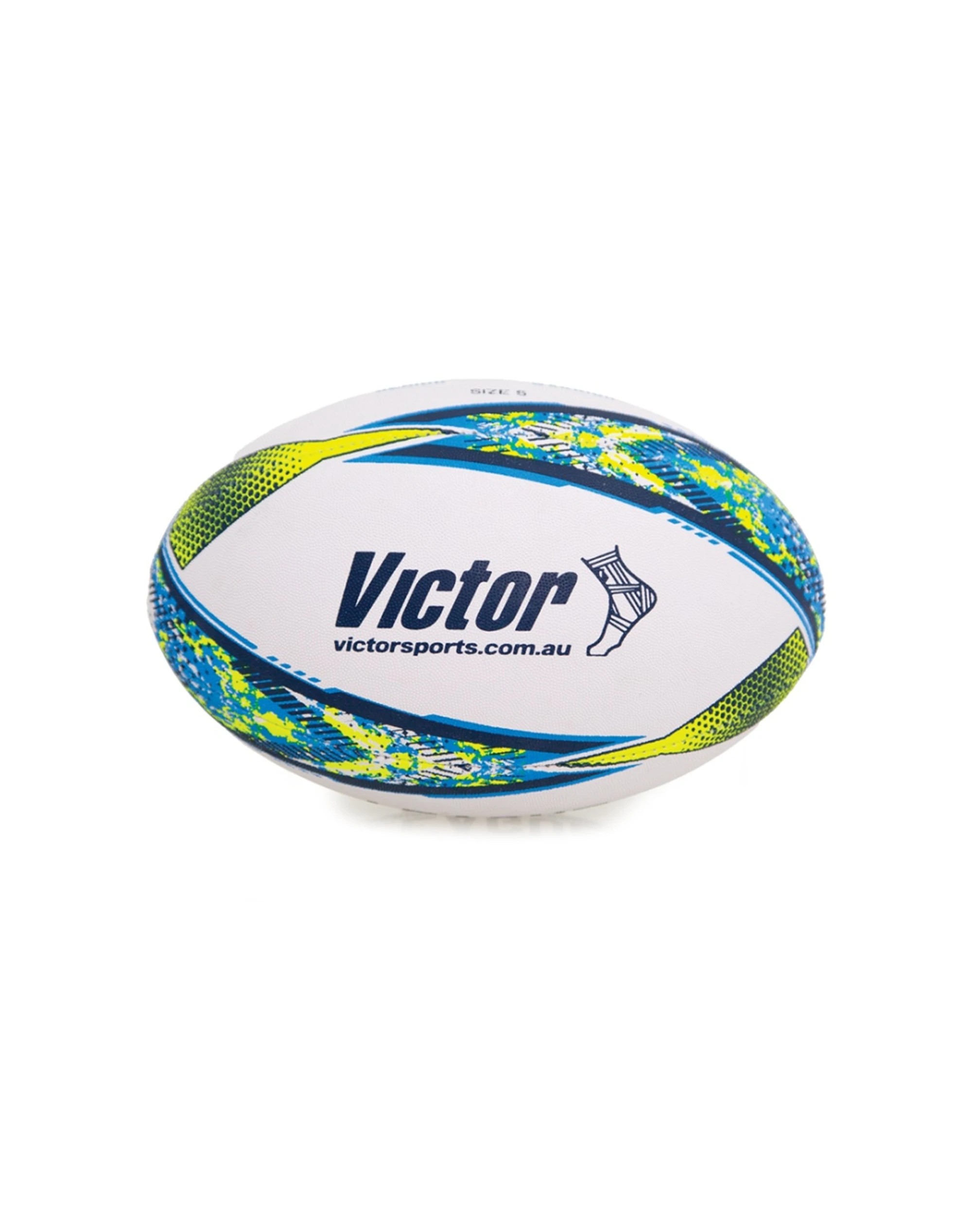 2 Victor Sports Rugby League Ball Warrior Training Durable Modified Size - Multi, 2 of 2