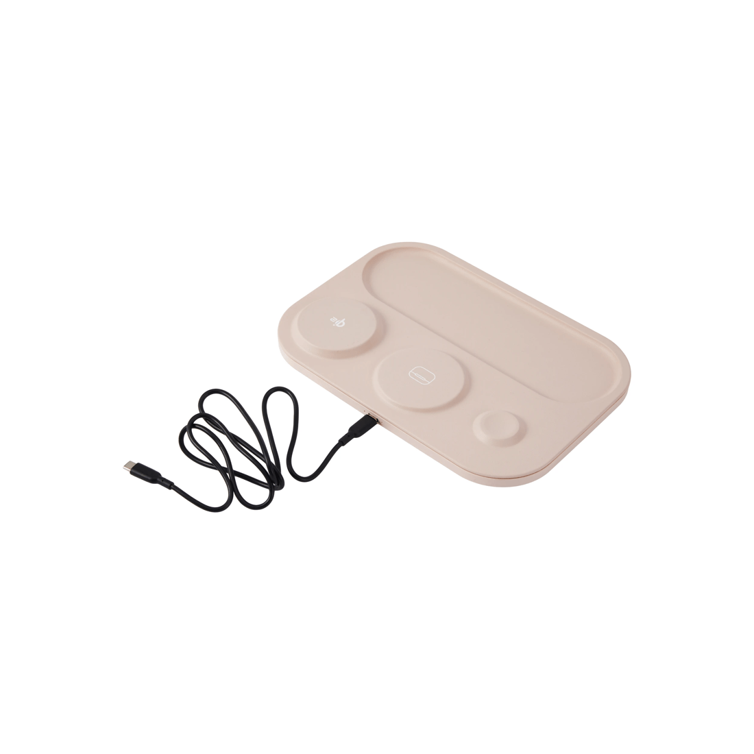 6 3-in-1 Wireless Charger Tray - Beige, 6 of 9