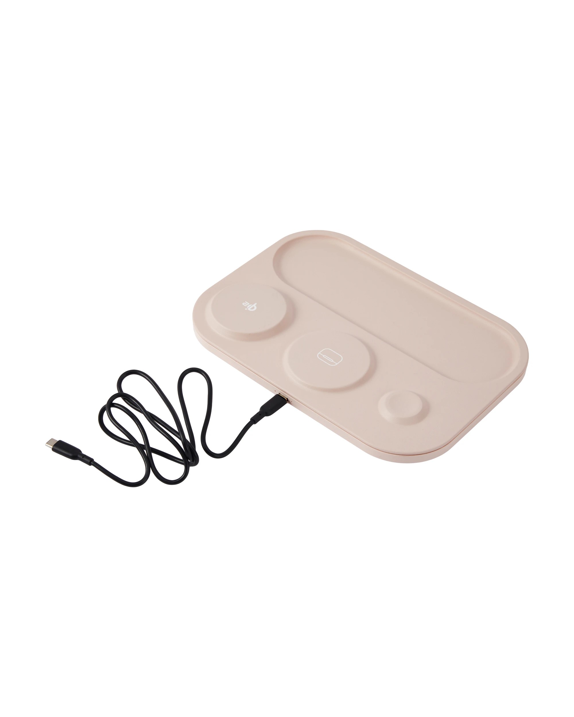 6 3-in-1 Wireless Charger Tray - Beige, 6 of 9