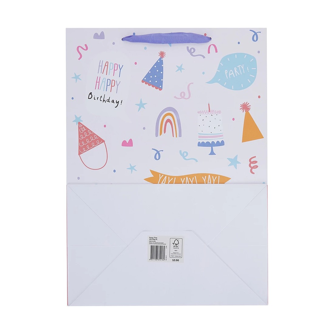 6 Party Time Gift Bag - Extra Large, 6 of 6