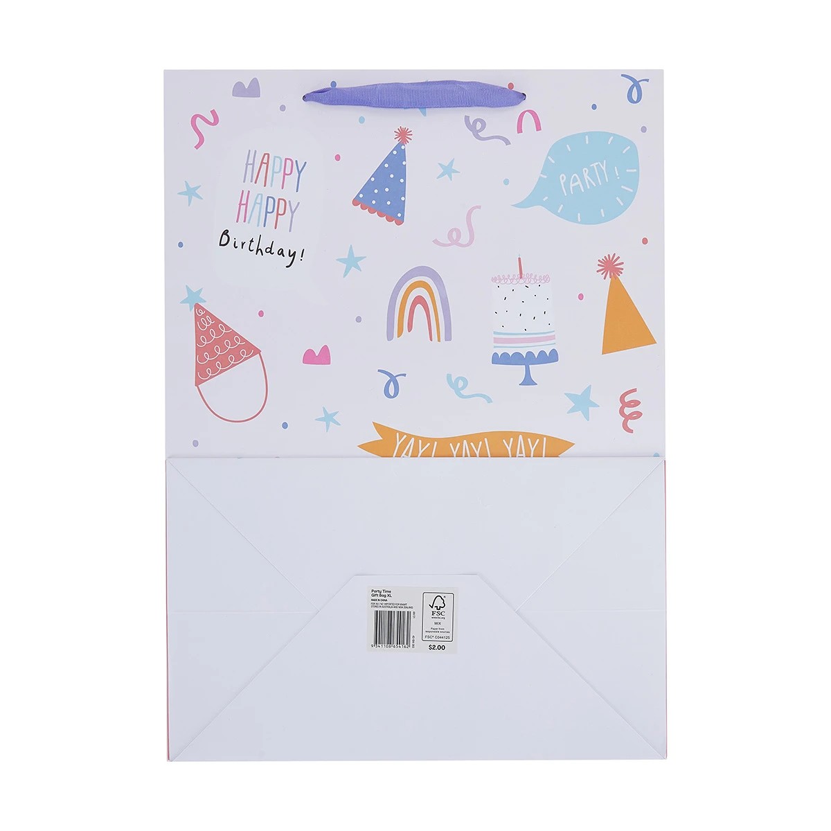 6 Party Time Gift Bag - Extra Large, 6 of 6