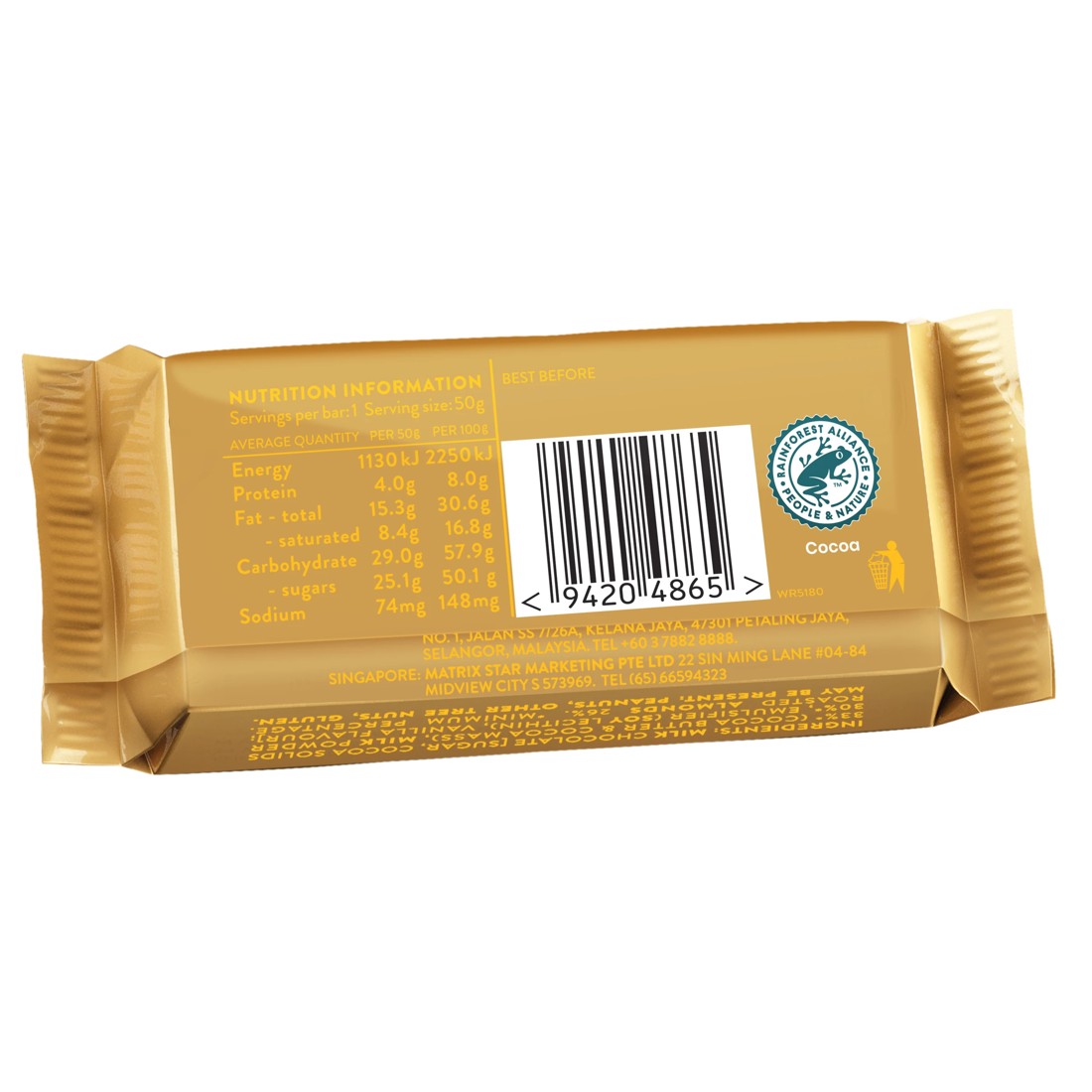 2 Whittaker's Hokey Pokey Crunch Milk Chocolate Bar 50g, 2 of 2