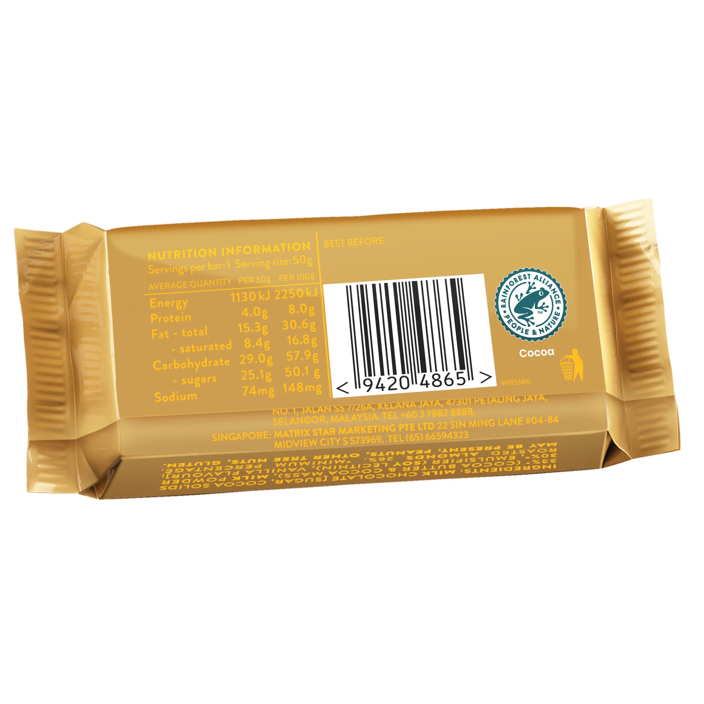 2 Whittaker's Hokey Pokey Crunch Milk Chocolate Bar 50g, 2 of 2