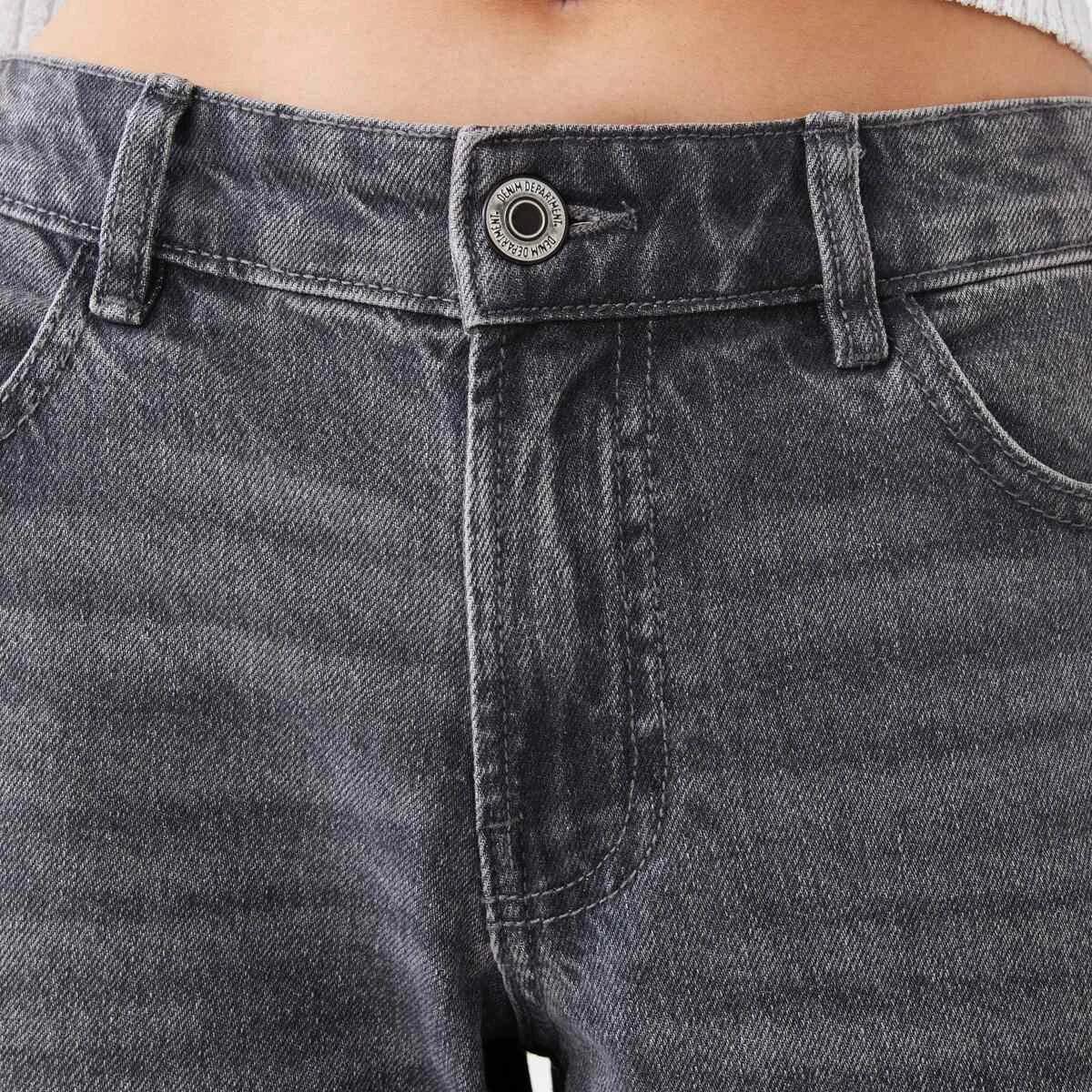 7 Straight Leg Stud Jeans Grey Wash, 7 of 9