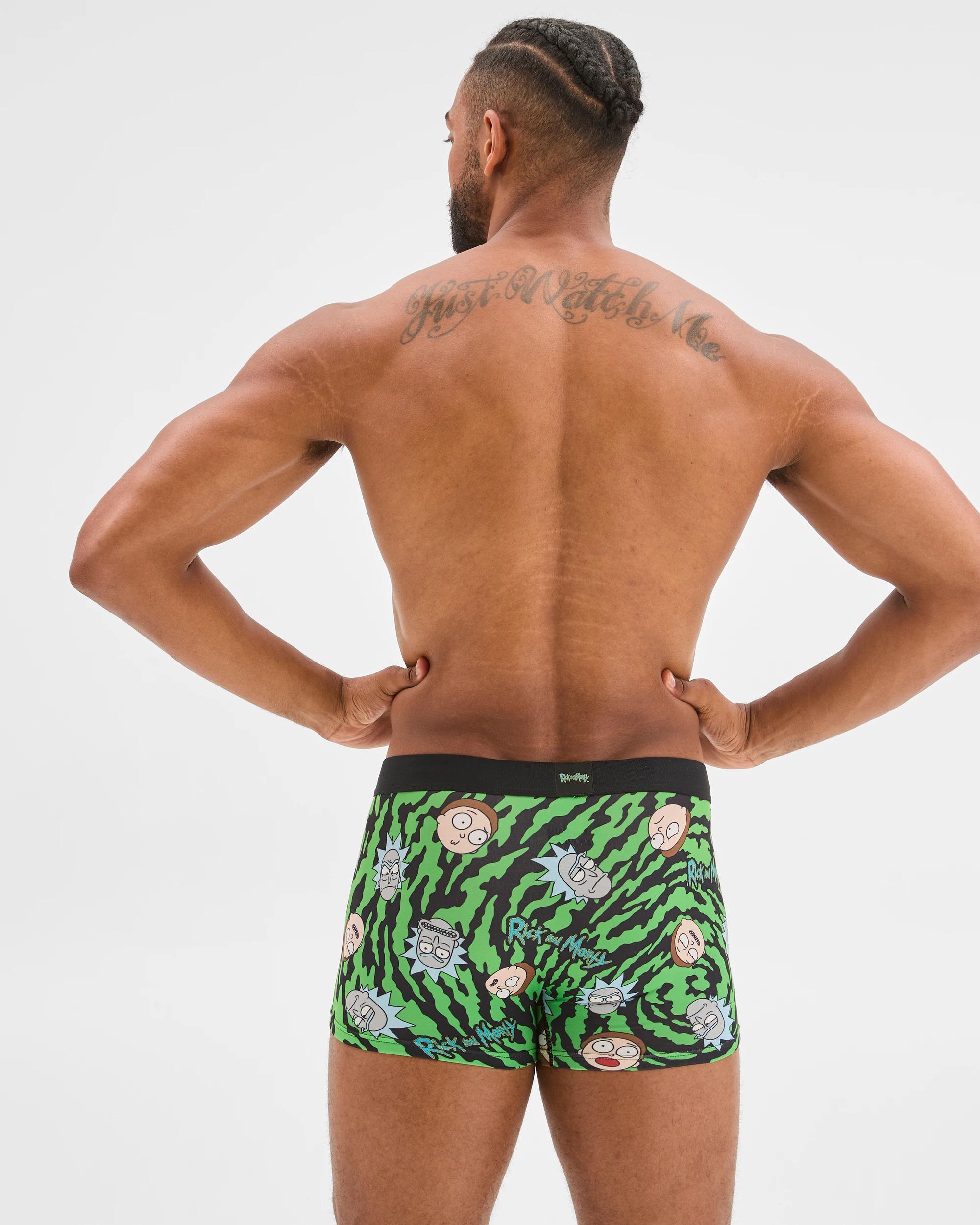 3 Target Swag Licensed Trunks - Rick And Morty GREEN, 3 of 4