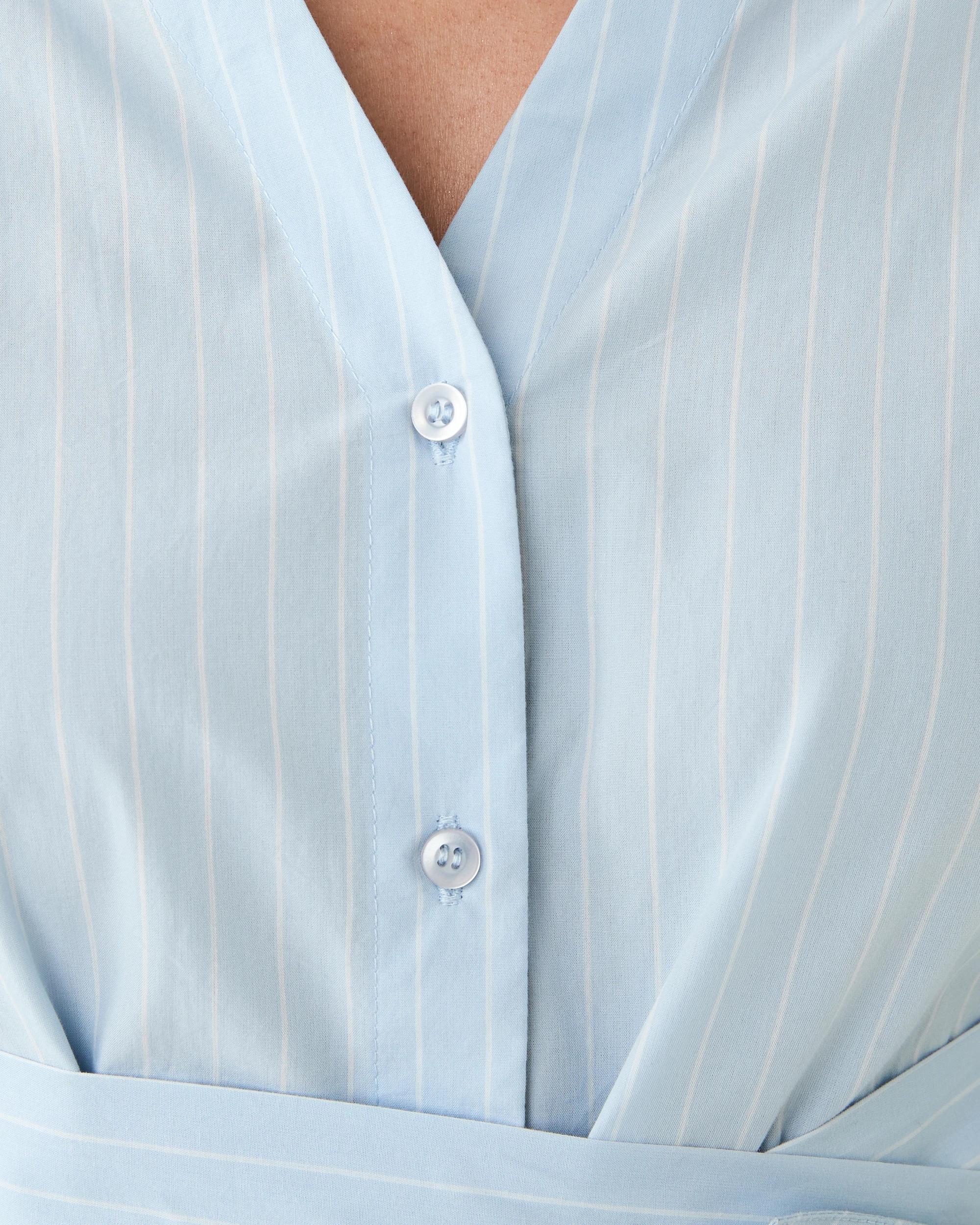 6 Long Sleeve Wrap Waist Shirt Pin Strp, 6 of 9