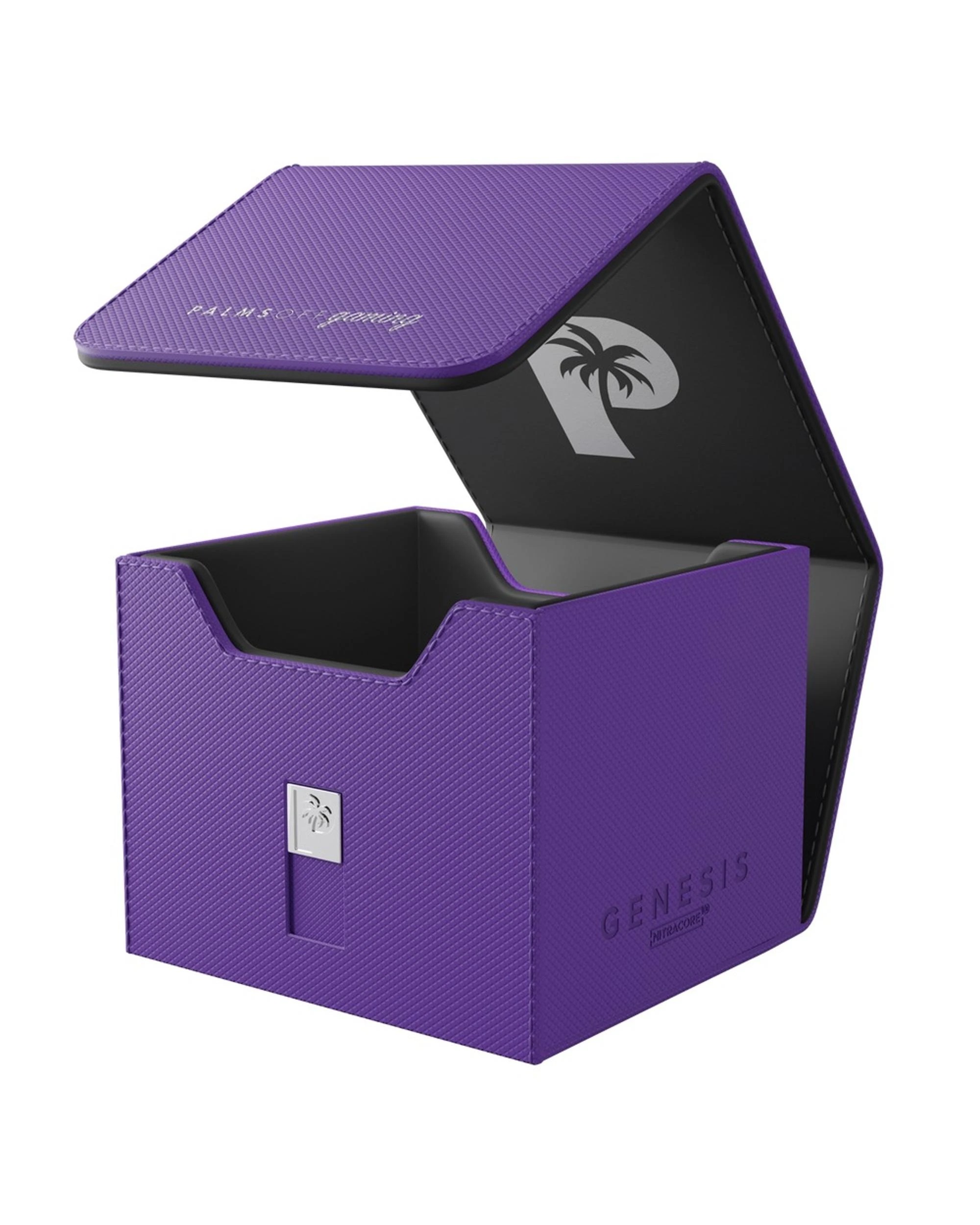 1 Palms Off Gaming Genesis Deck Box - Purple, 1 of 7