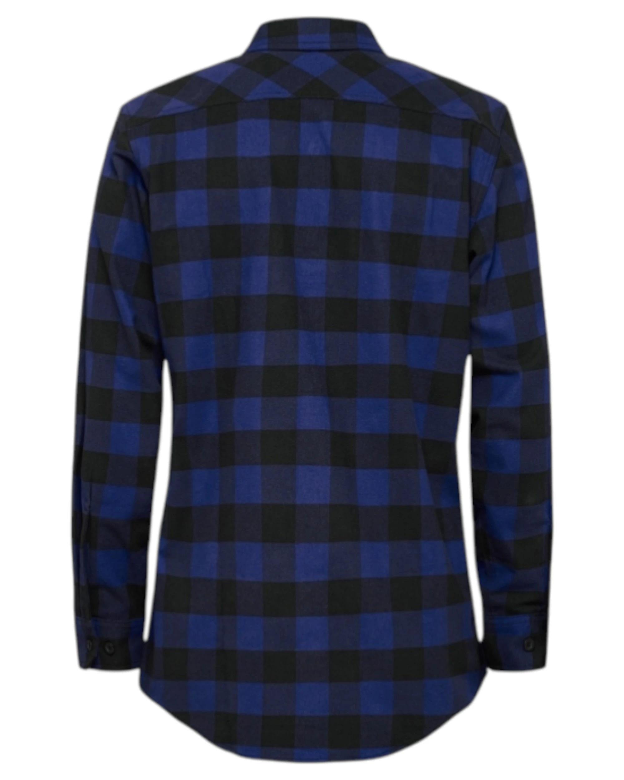 5 Hard Yakka Mens Foundation New Check Flannel Shirt Blue Y07295 BLUE CHECK, 5 of 6