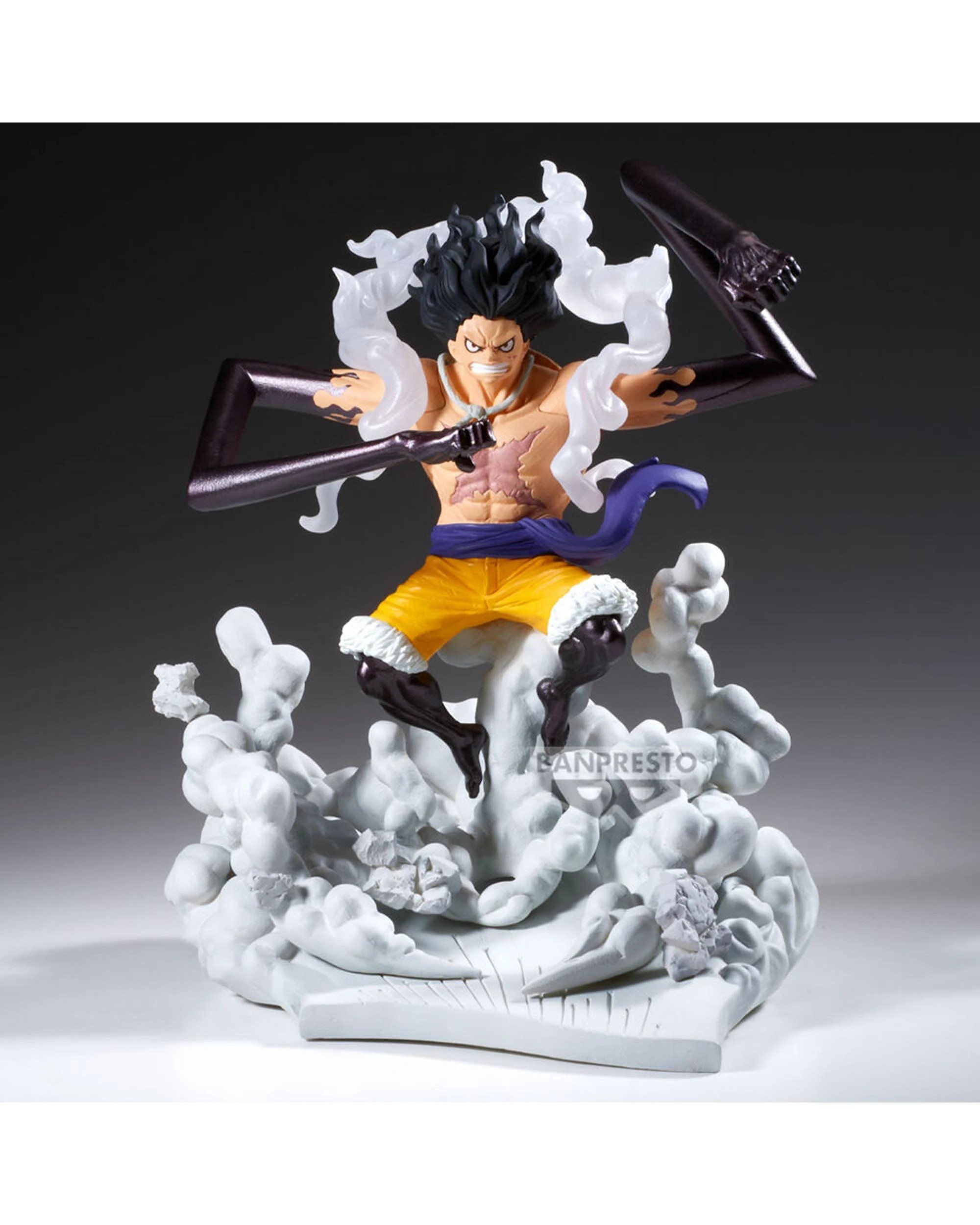 2 Banpresto Senkozekkei One Piece Monkey D. Luffy Gear 4 Figure, 2 of 4