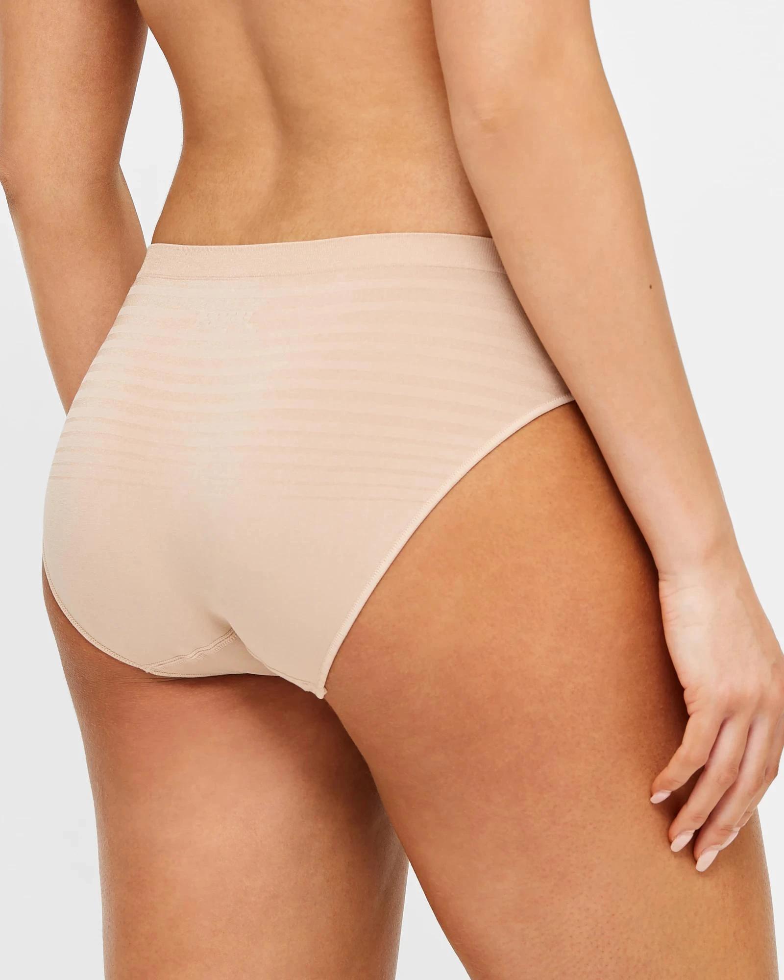 4 Target 2 Pack Matte and Shine Seamfree Bikini Briefs LATTE, 4 of 4