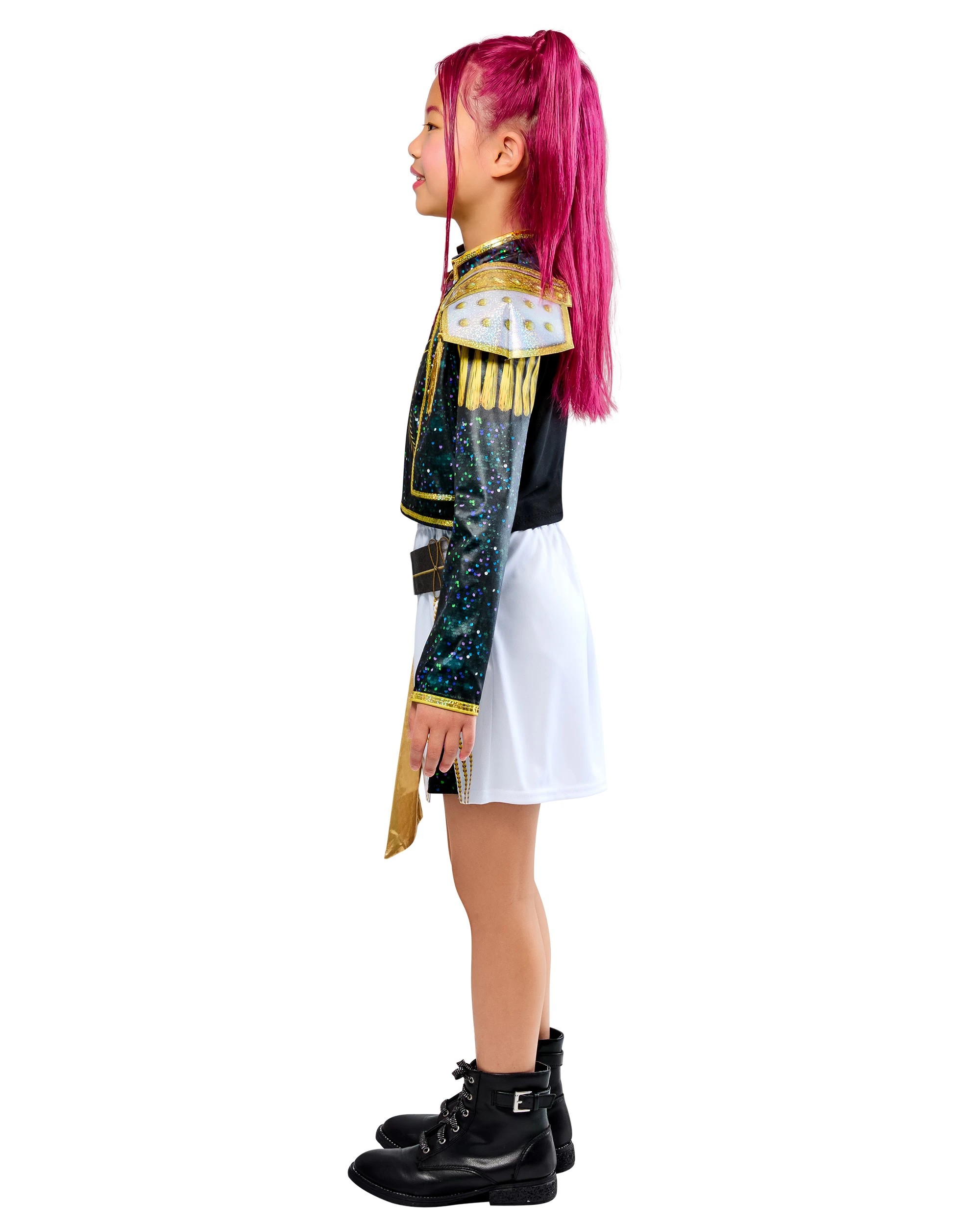 4 KPop Demon Hunters K - Pop Demon Hunters Mira Golden Deluxe Child Costume - Size 9 - 10yrs - Black, 4 of 7