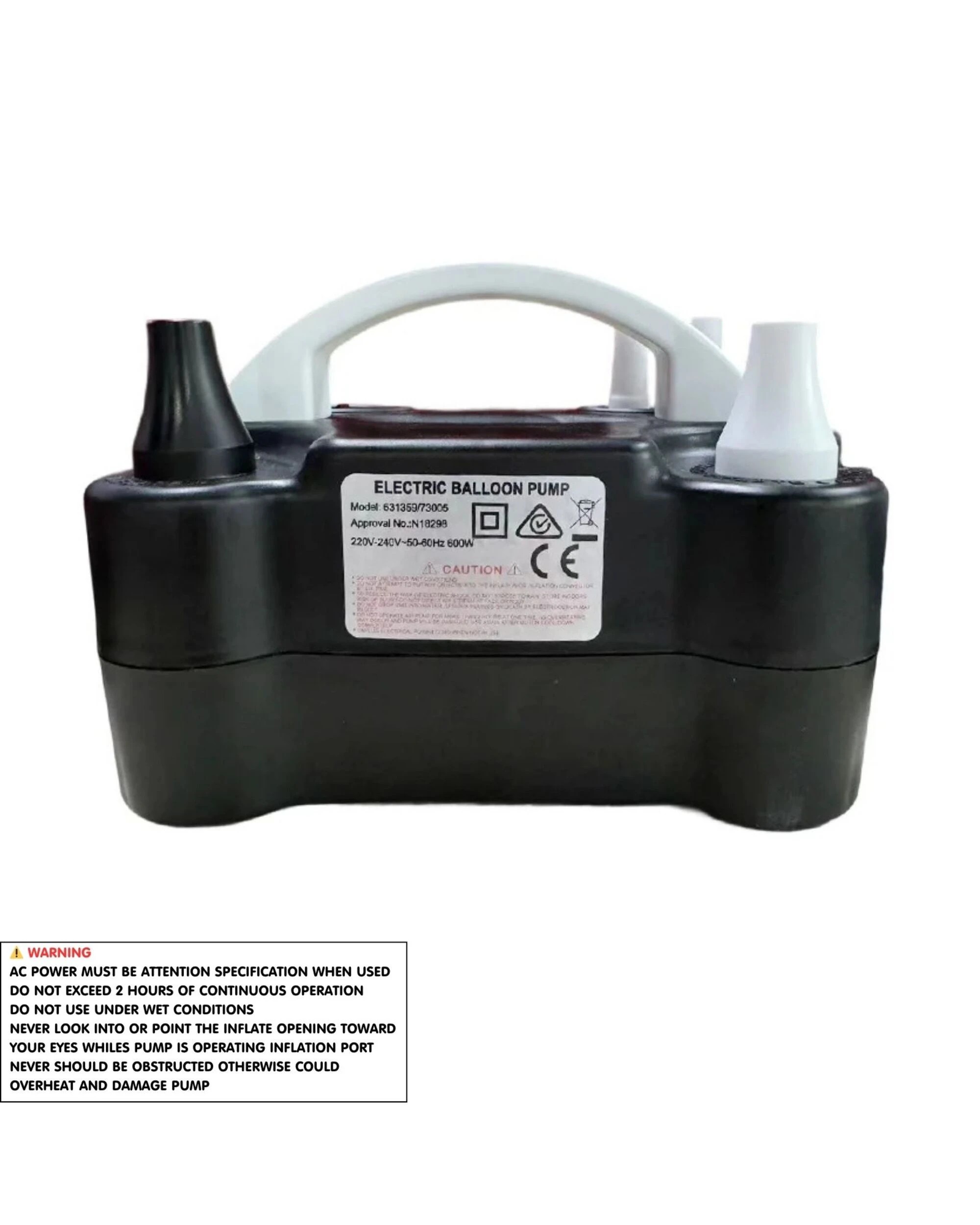 5 Party Maker Electric Balloon Pump - Black, 5 of 5