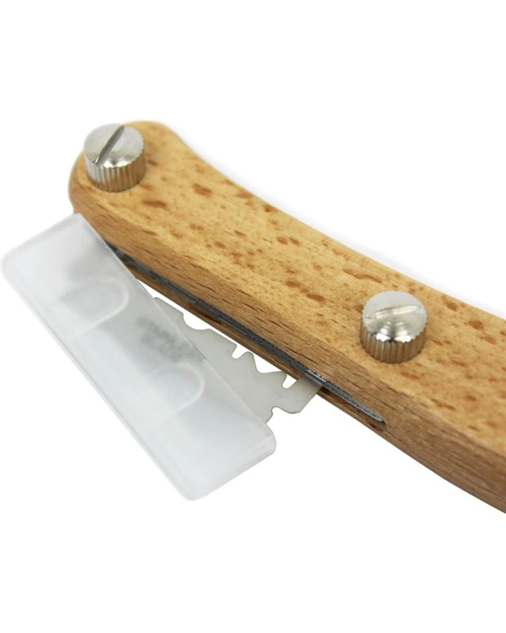 1 Brunswick Bakers Bread Lame Beech Handle 5 Blades Safety Cap Baking Tool 19.5cm - Natural, 1 of 1