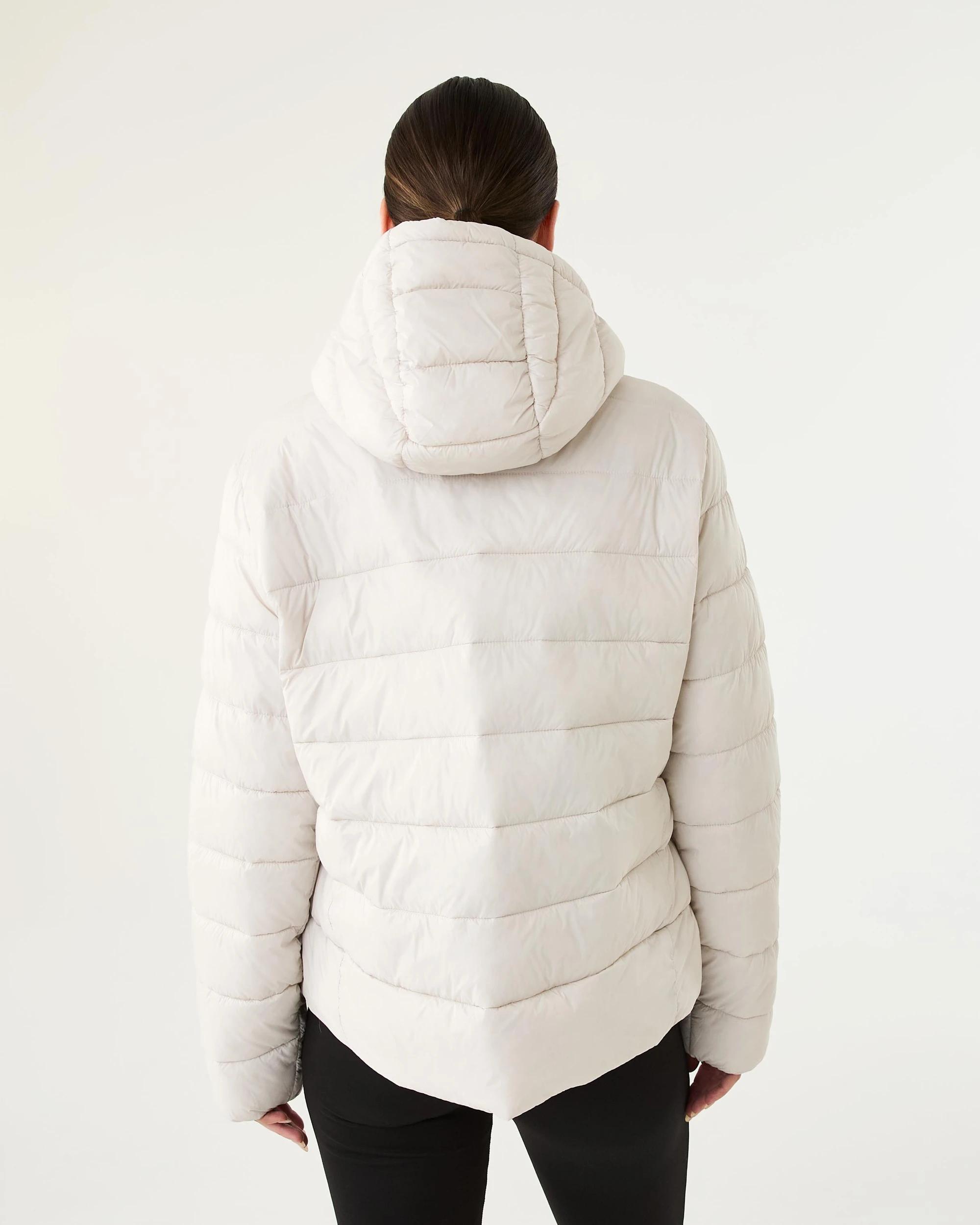 4 Active Womens Packable Puffer Jacket Peak Grey, 4 of 7
