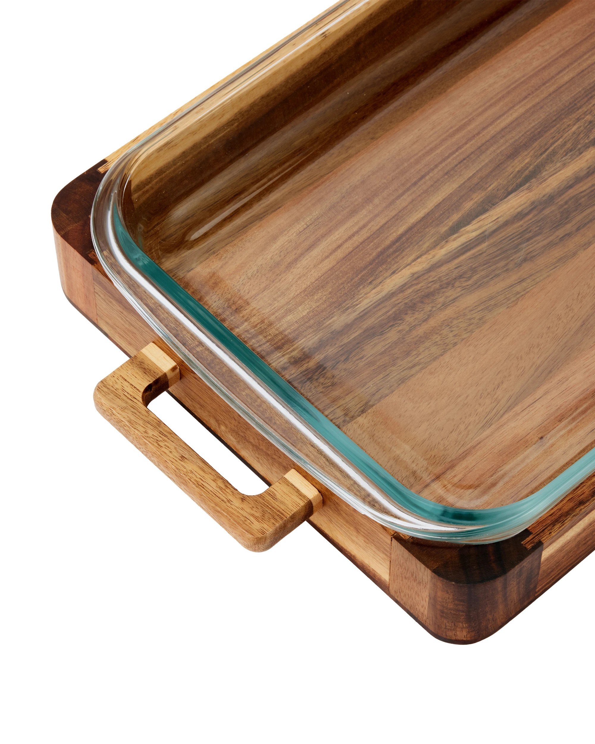 4 3L Acacia and Glass Baking Dish, 4 of 6