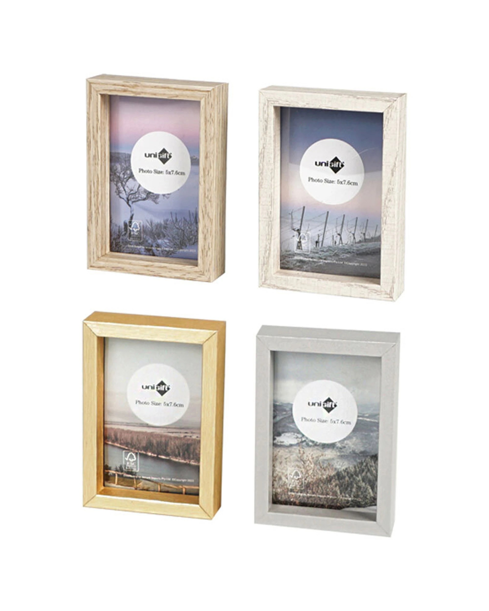 2 Unigift Acrylic Mini Photo Frame Home Decor 5x8cm - Multi, 2 of 2