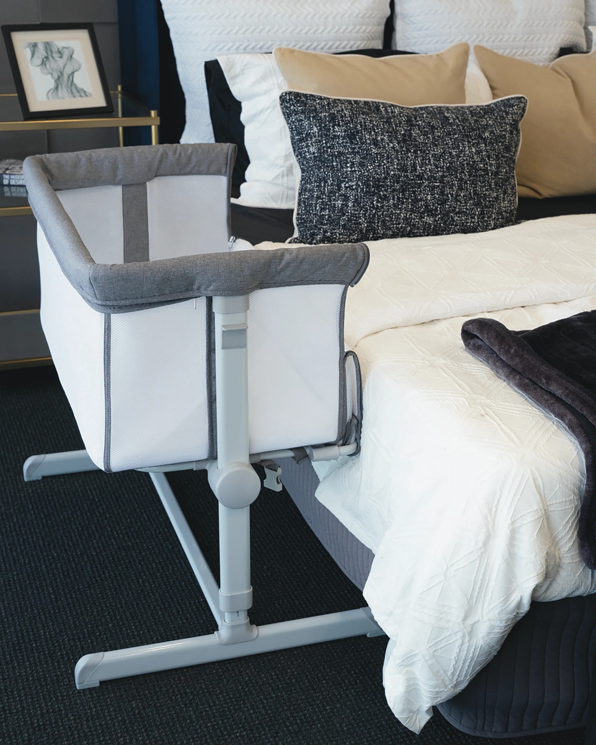 8 Childcare Dusk Bedside Sleeper - Grey, 8 of 9