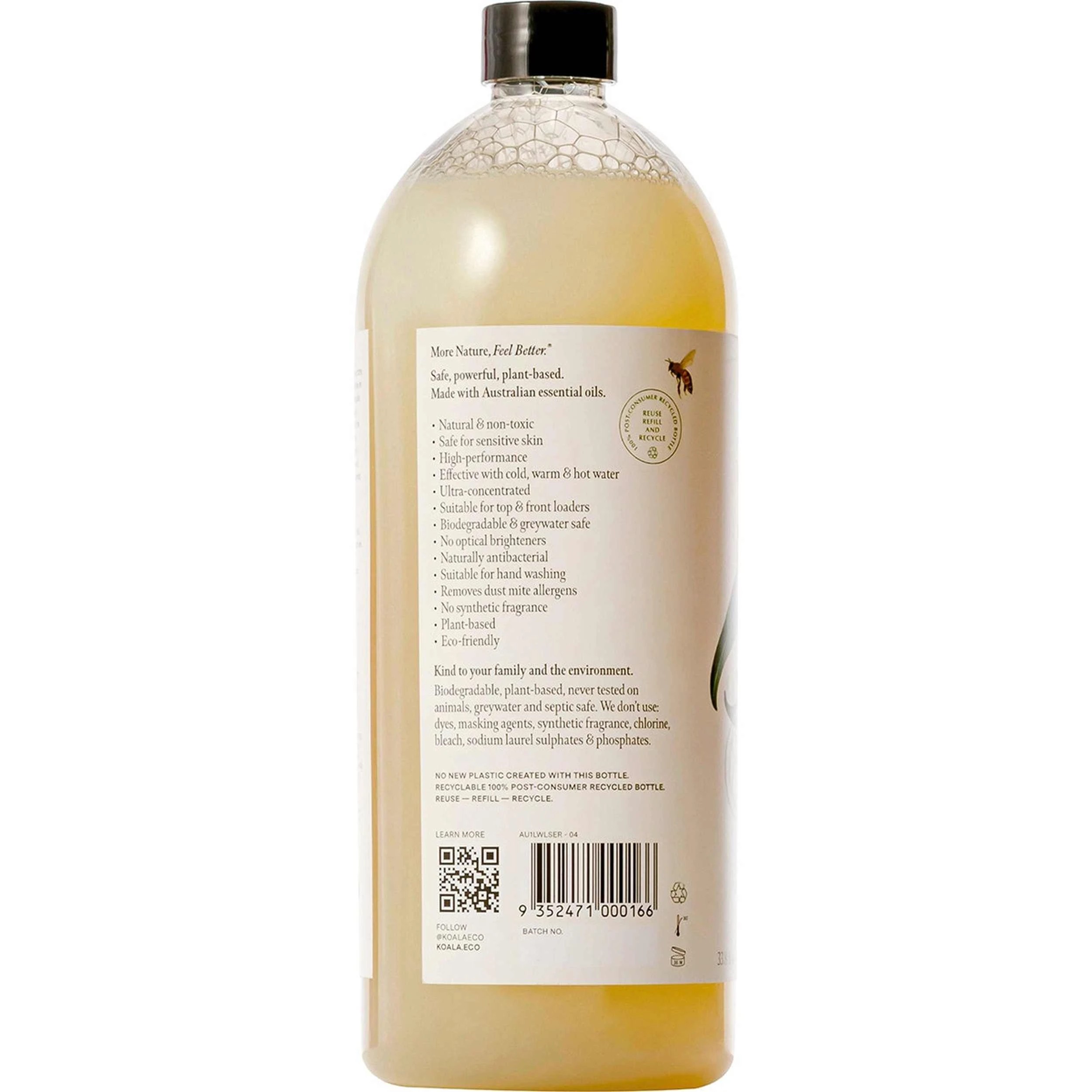 2 Koala Eco Laundry Liquid Lemon Scented Eucalyptus & Rosemary 1 Litre, 2 of 3
