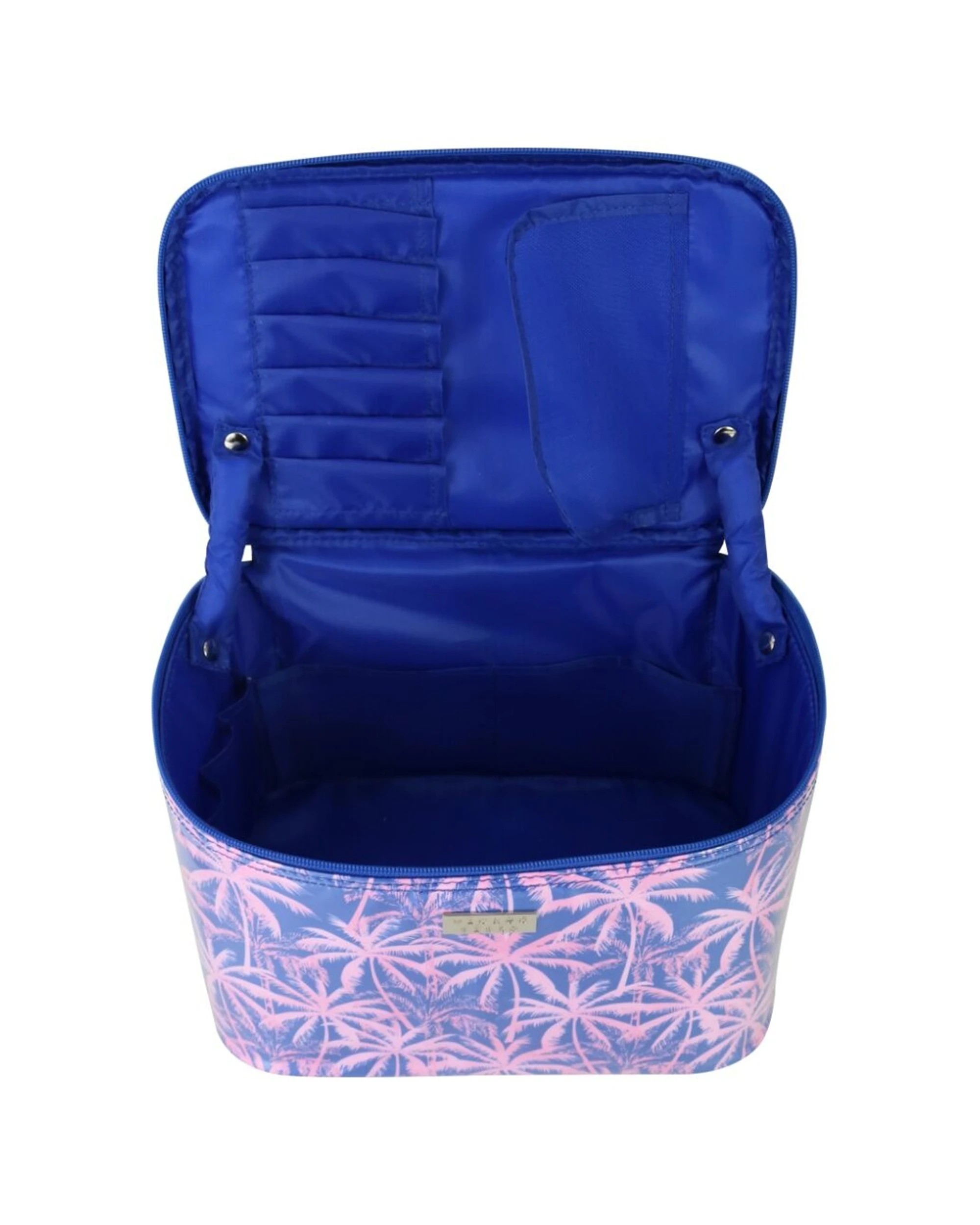2 Wicked Sista Bahama Palms Beauty Case Cosmetic Bag Large - Purple, 2 of 2