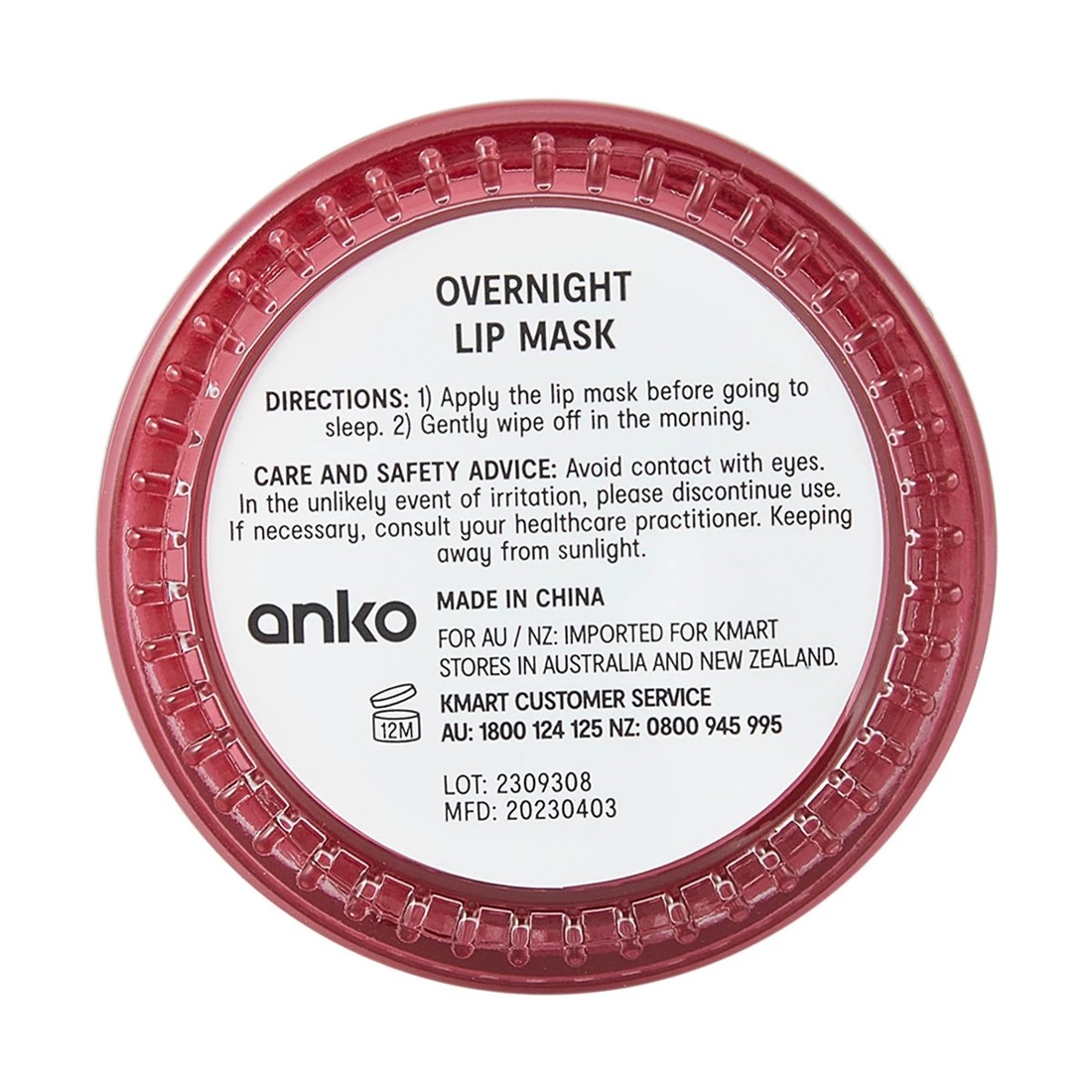 6 Overnight Lip Mask 20ml - Raspberry Extract, 6 of 7