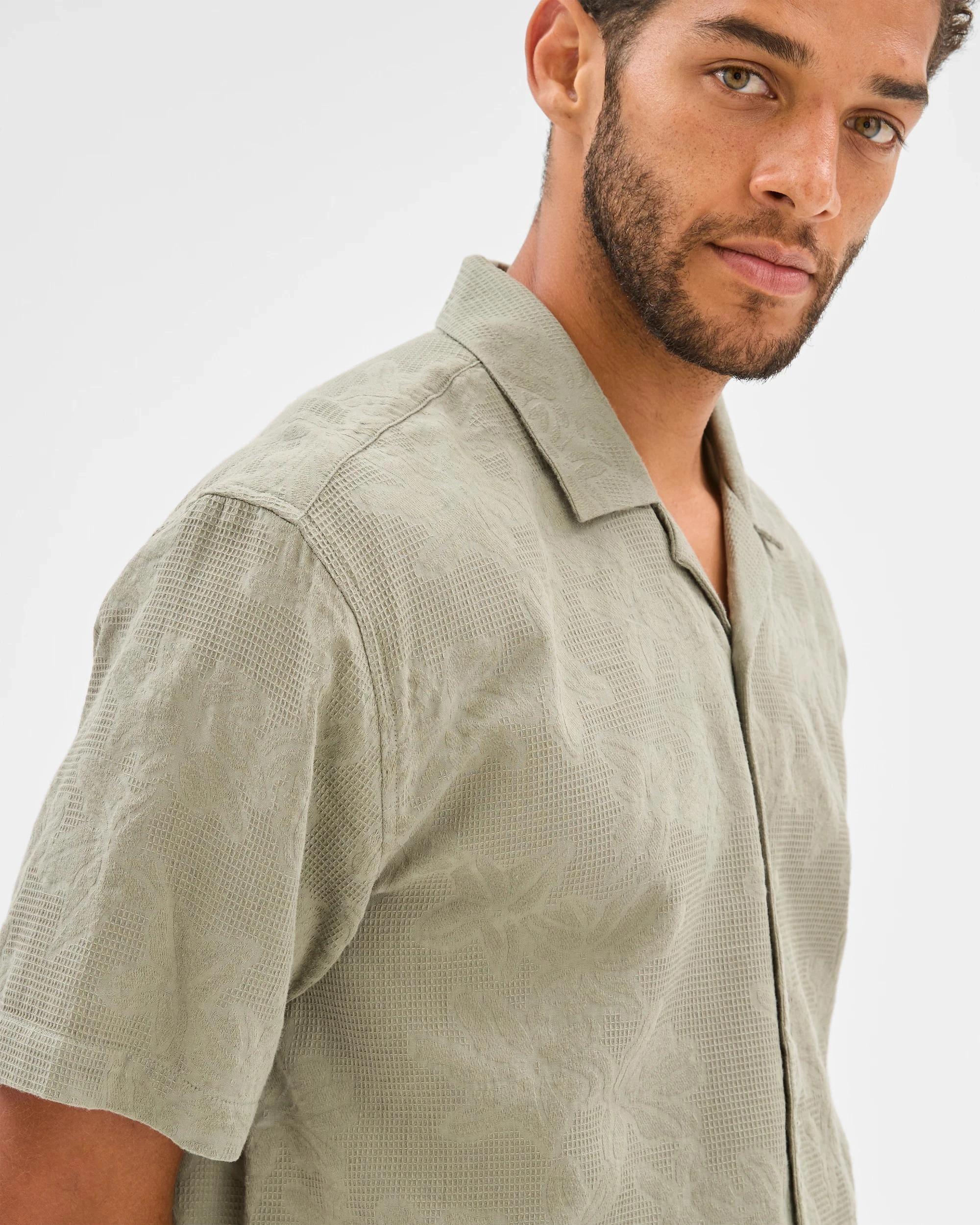 2 Target Australian Cotton Jacquard Shirt VETIVER, 2 of 5