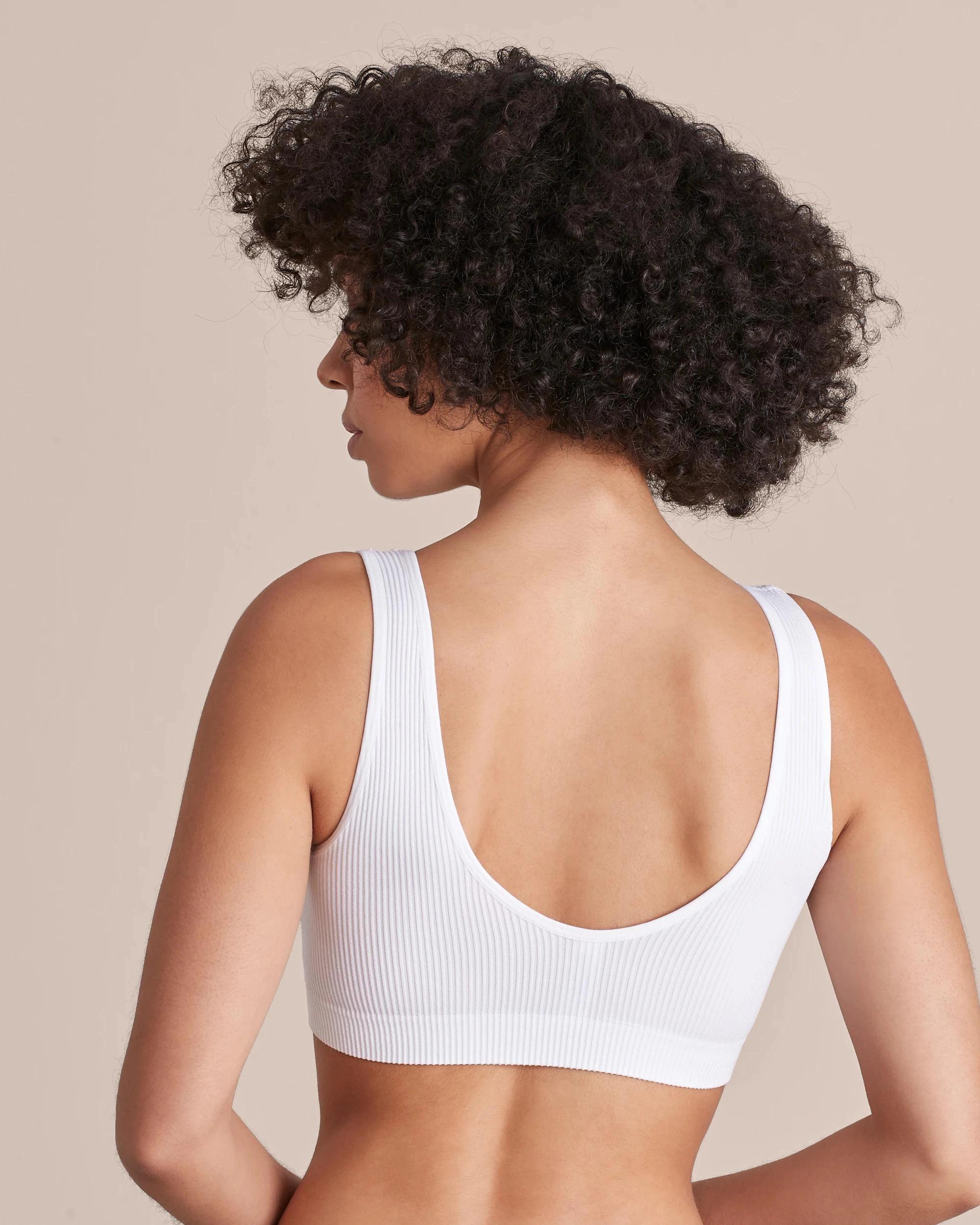 3 Rib Plunge Crop Top - Lily Loves WHITE, 3 of 10