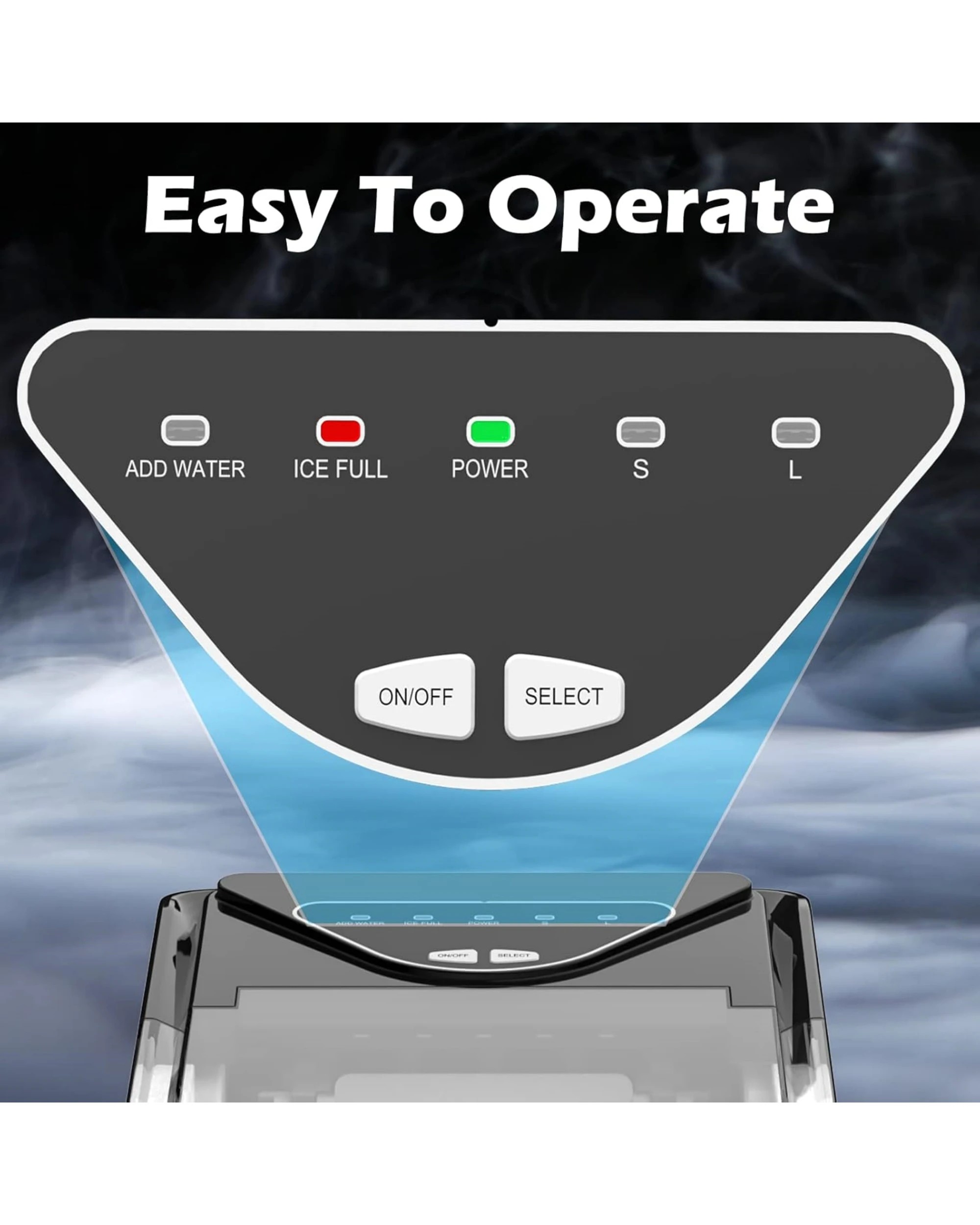 7 Advwin 2.2L Ice Maker Portable Ice Maker Machine With Self-cleaning Function, 7 of 8