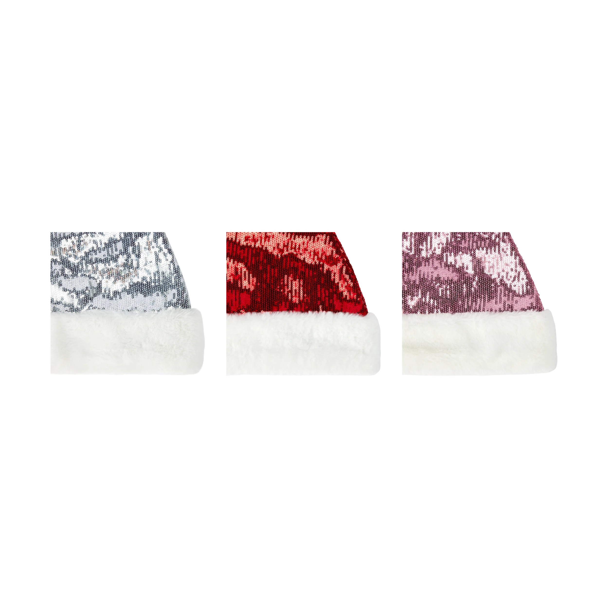 3 Sequin Santa Hat - Assorted, 3 of 4