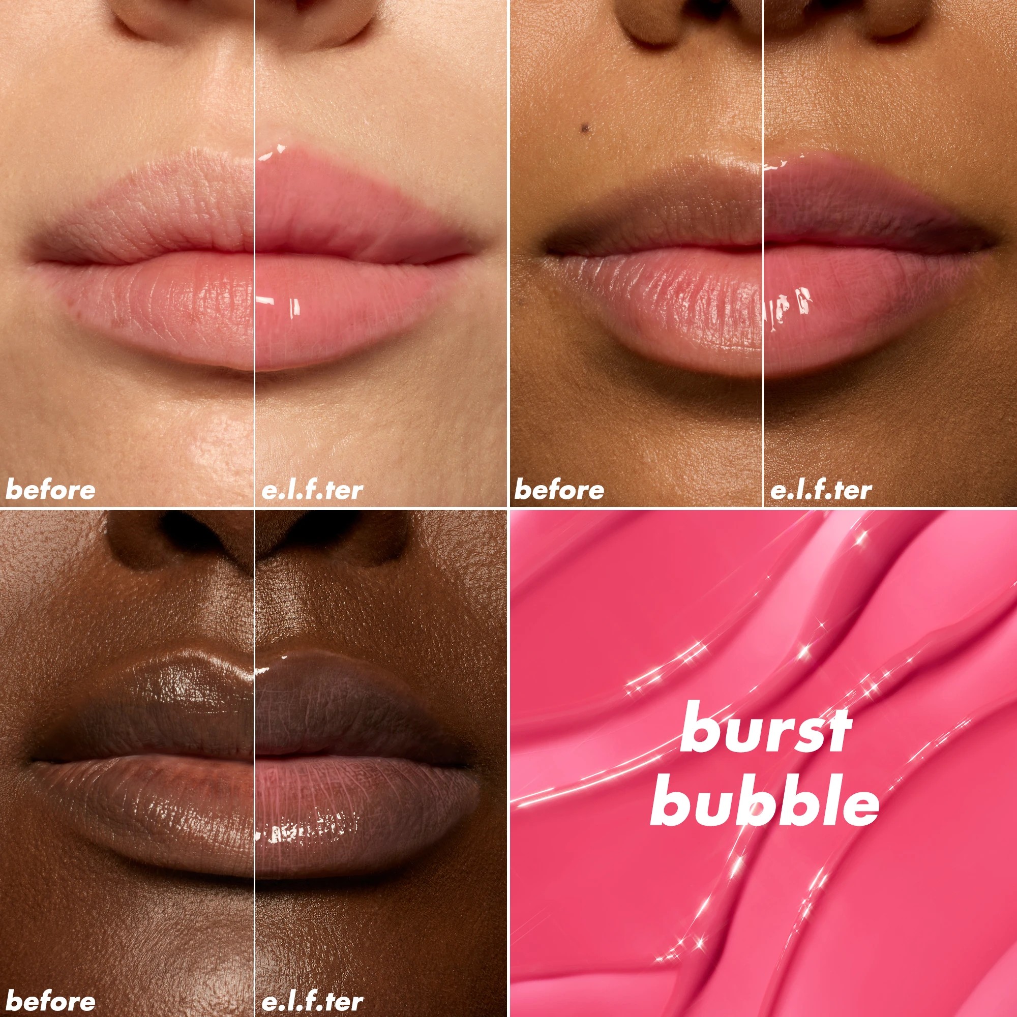 3 e.l.f. Glow Reviver Lip Oil - Burst Bubble, 3 of 5
