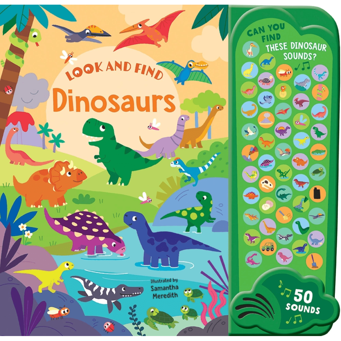 1 Look and Find: Dinosaurs by Samantha Meredith - Sound Book, 1 of 3