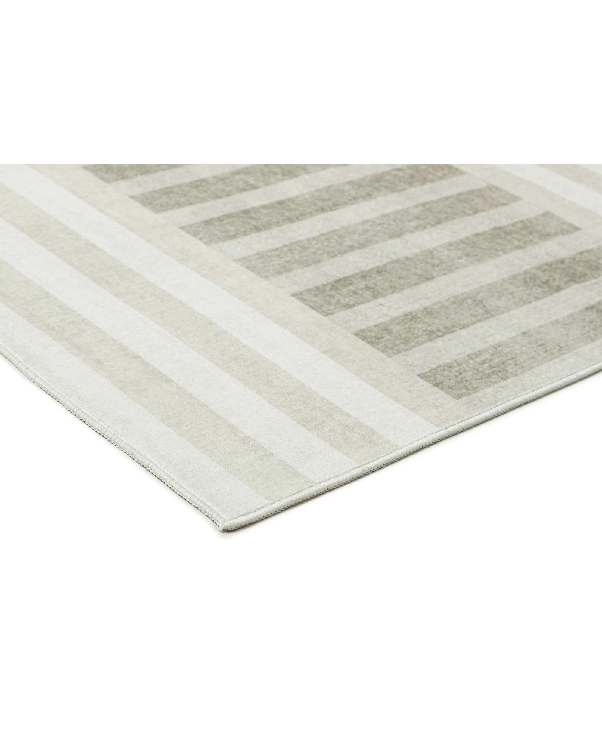 4 Loopsie Ayllon Stripe Printed Washable Rug-290cm x 190cm - Green, 4 of 8